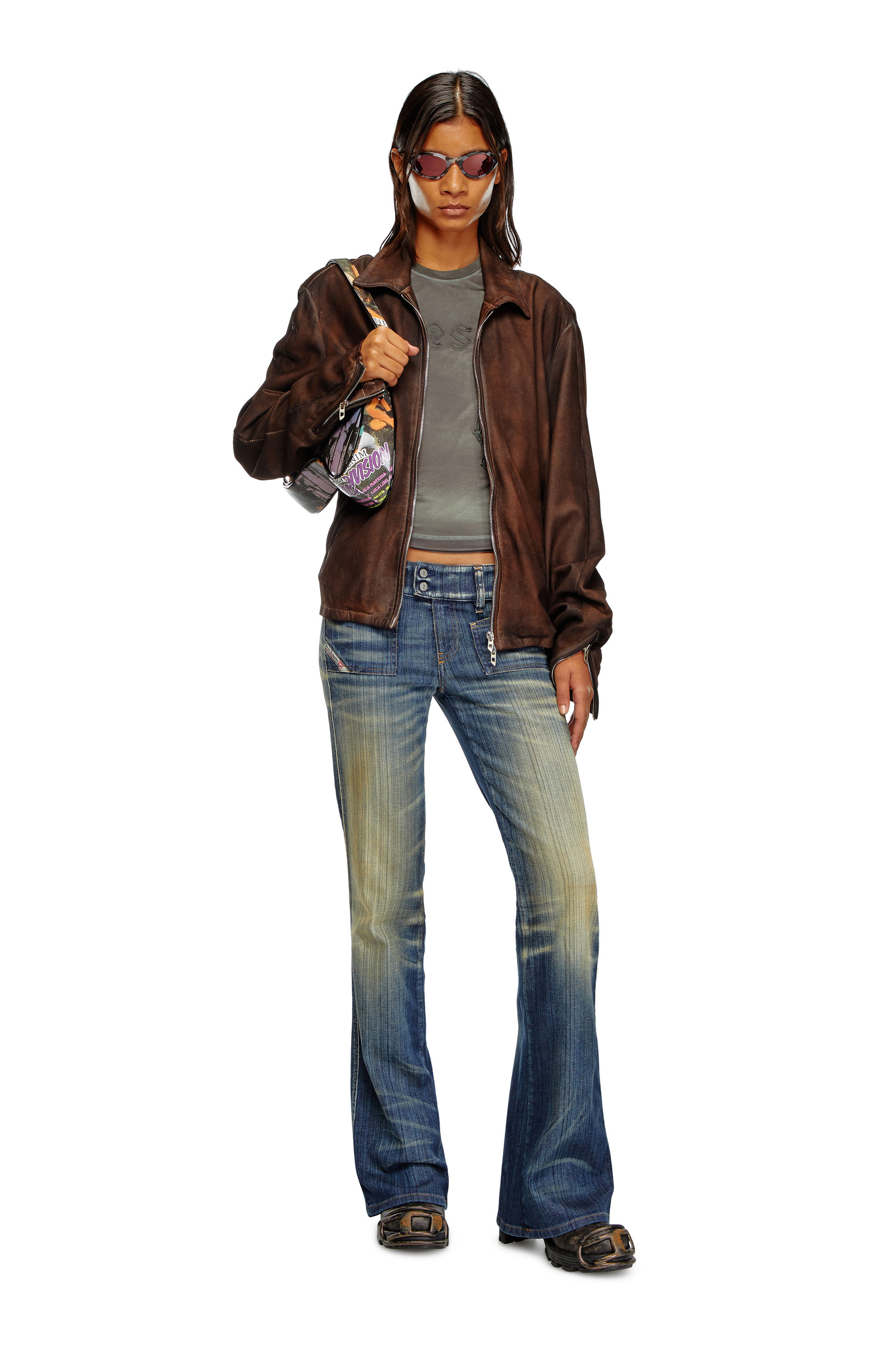 Diesel - Female Bootcut and Flare Jeans D-Hush 09J46, Dark Blue - Image 1