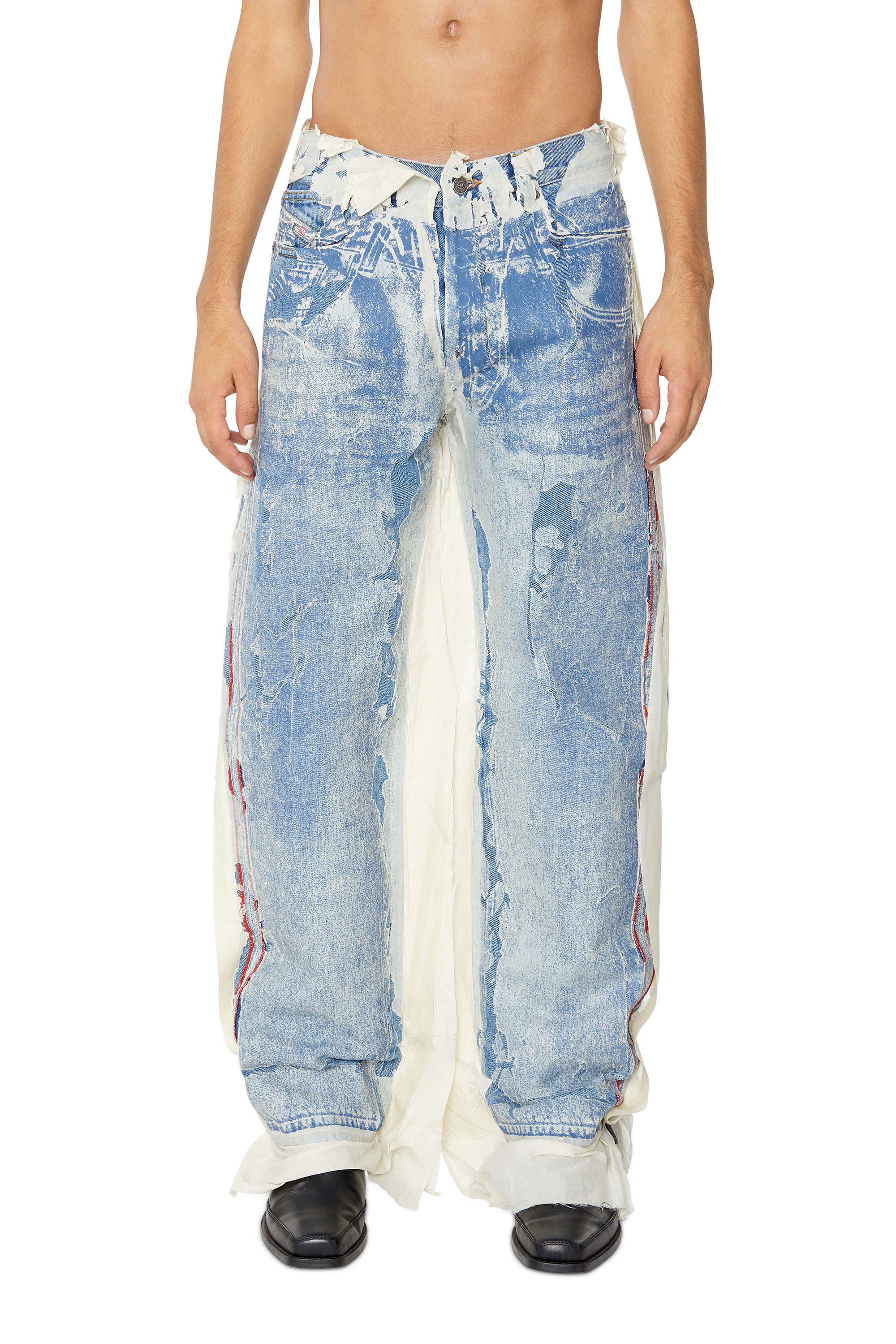 Diesel - 2010 D-Macs 007K3 Straight Jeans, Light Blue - Image 1