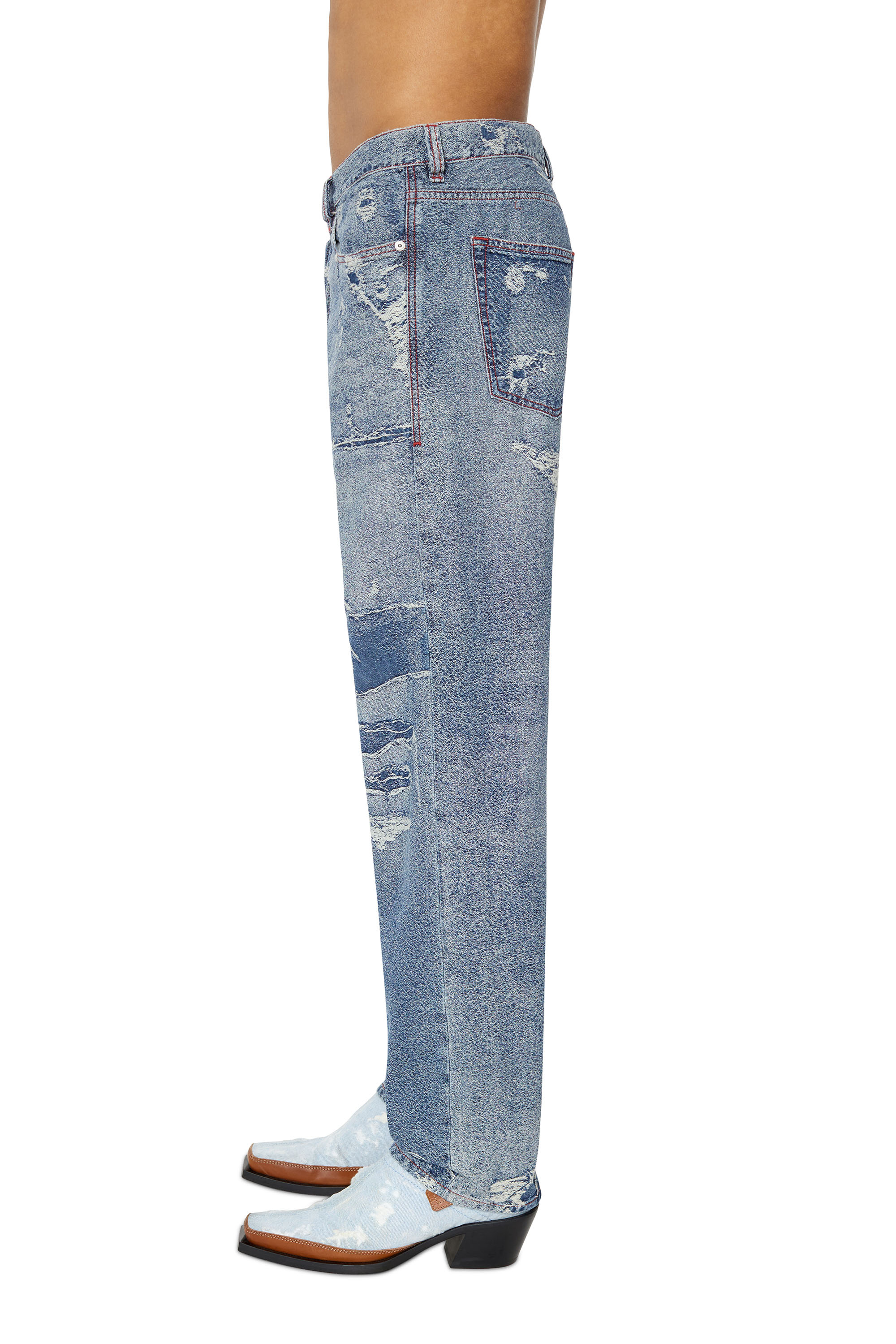 Diesel - 2010 D-Macs 09F10 Straight Jeans, Bleu Foncé - Image 4