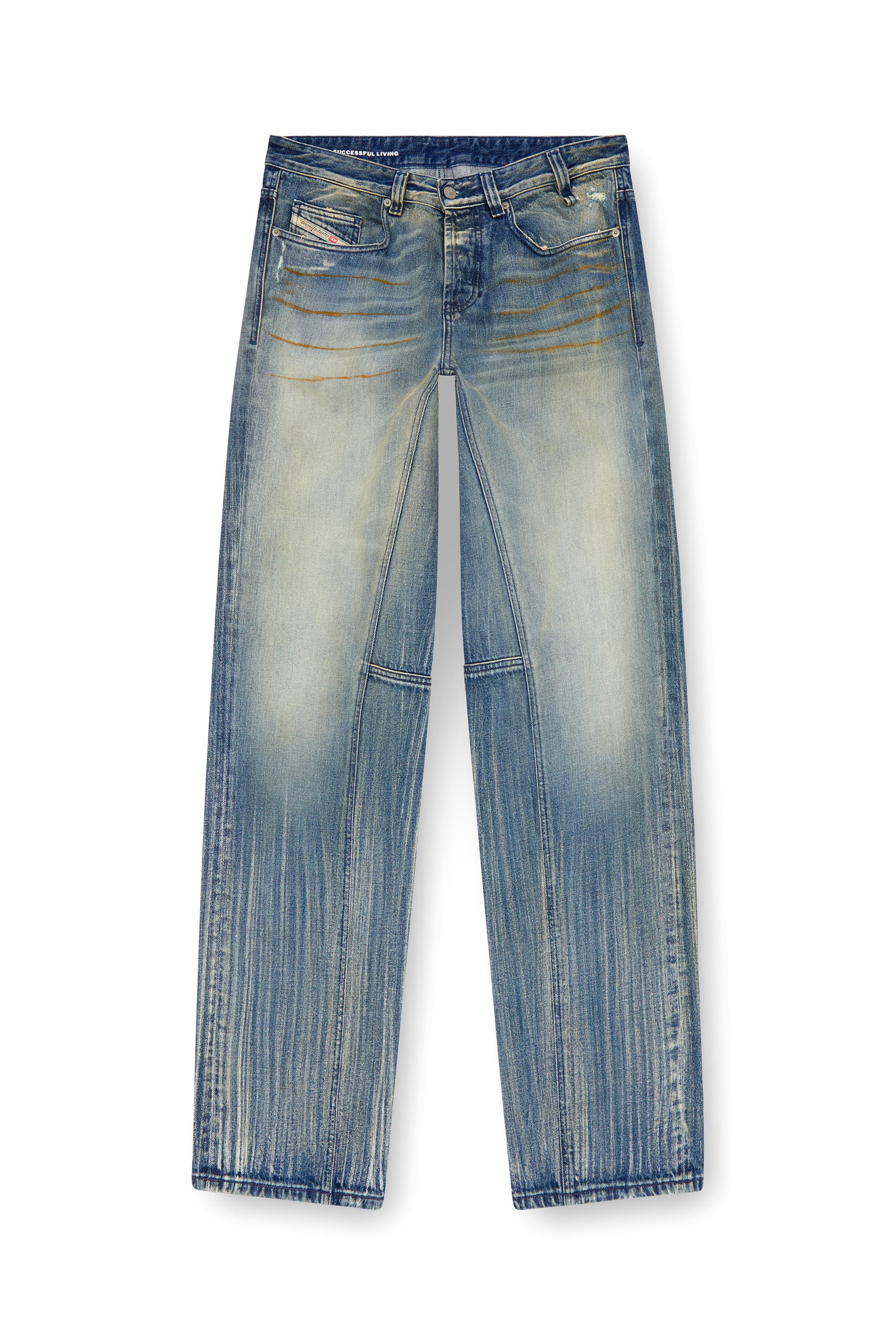 Diesel - Male Straight Jeans 2001 D-Macro 09I97, Medium Blue - Image 3