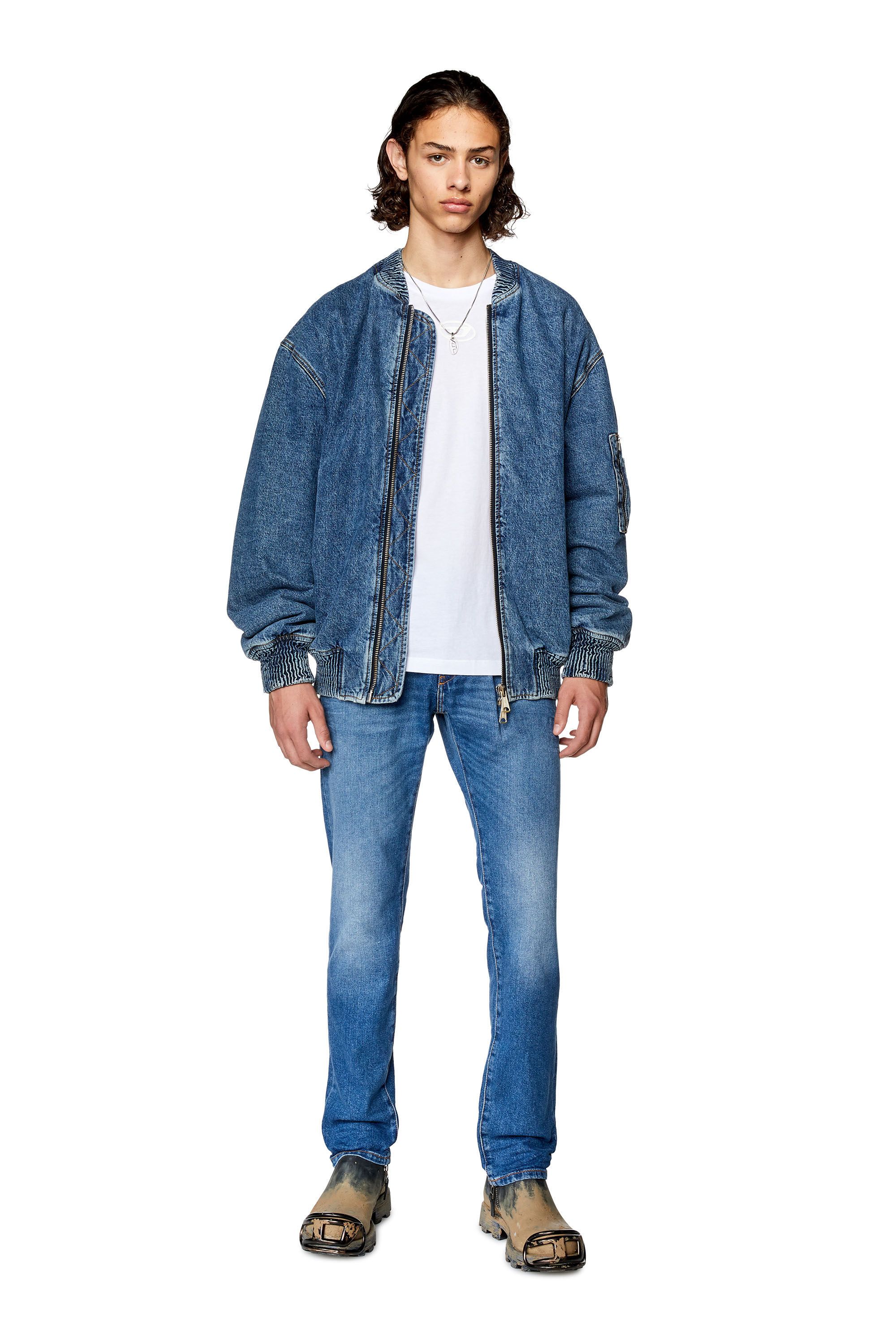 Diesel - Slim Jeans 2019 D-Strukt 0ENAT, Bleu moyen - Image 1