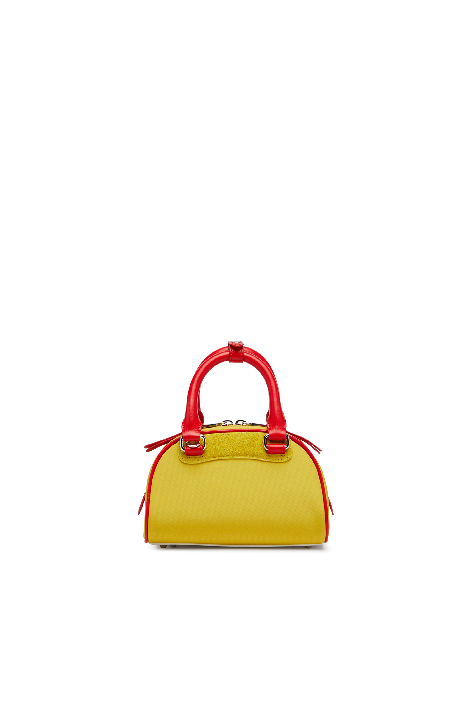 Diesel - 1DR DOME CROSSBODY, Female's Colour-block mini bowling bag in Yellow - 2