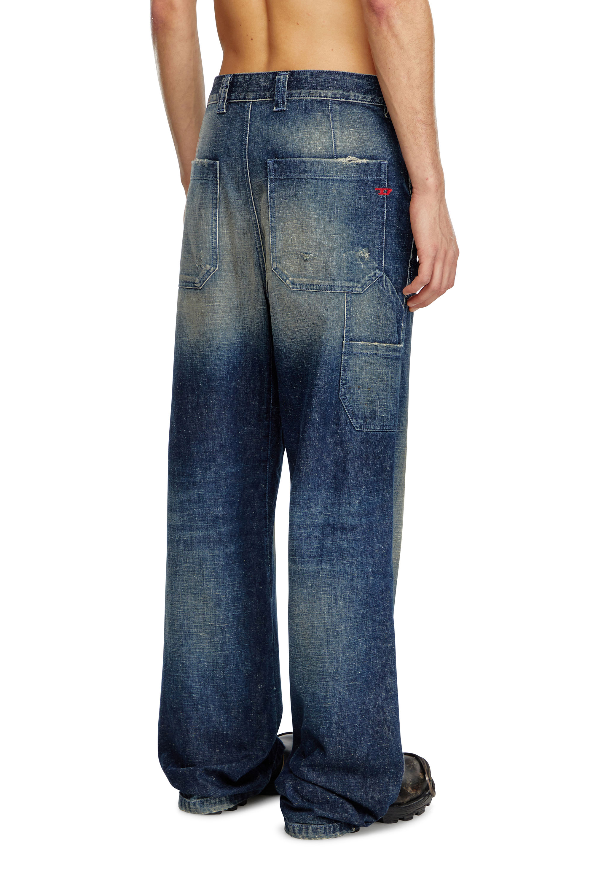 Diesel - Male's Relaxed Jeans D-Livery 09J91, Dark Blue - 2