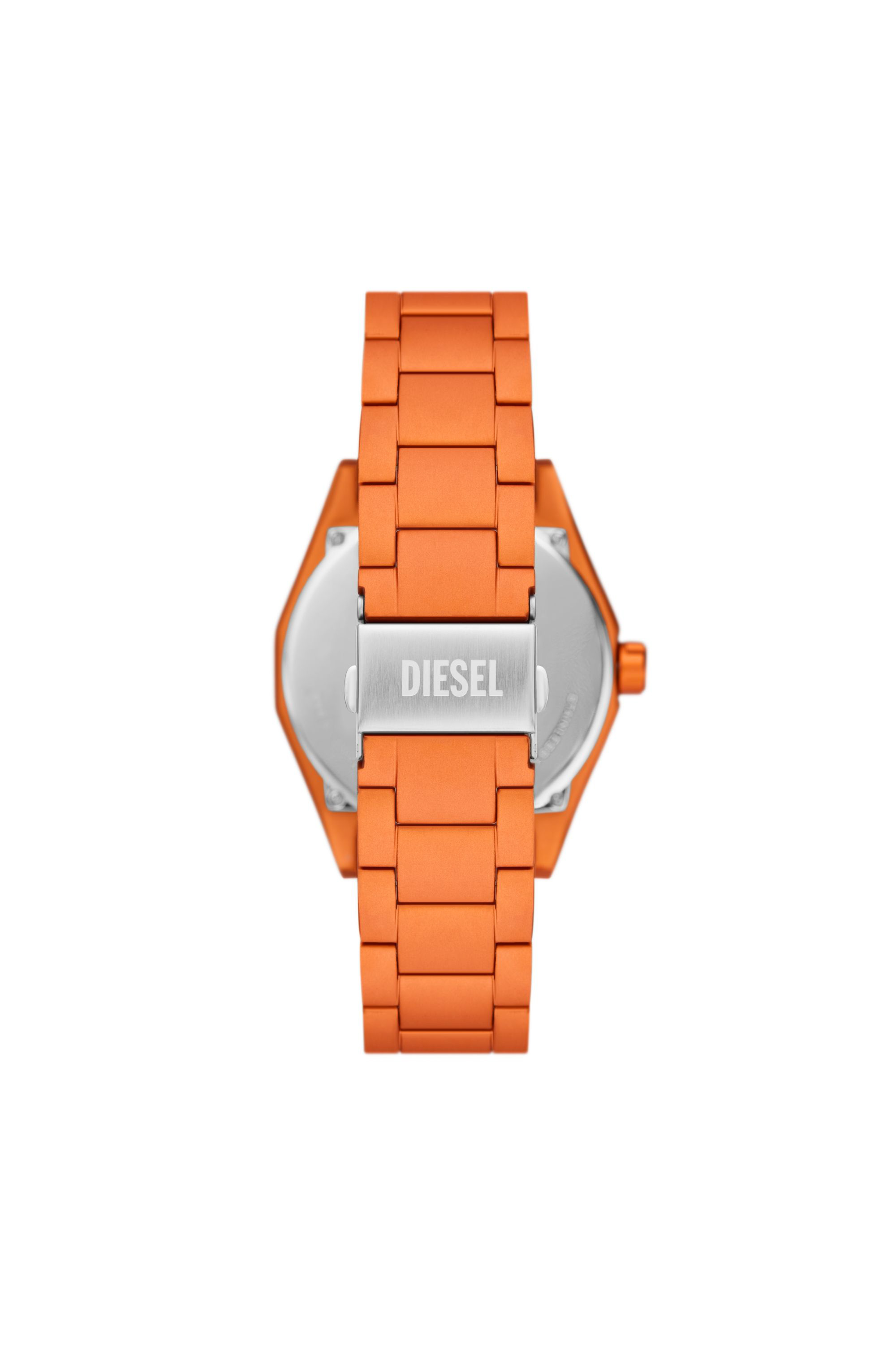 Diesel - DZ2209, Male Scraper three-hand orange aluminum watch in Orange - Image 2