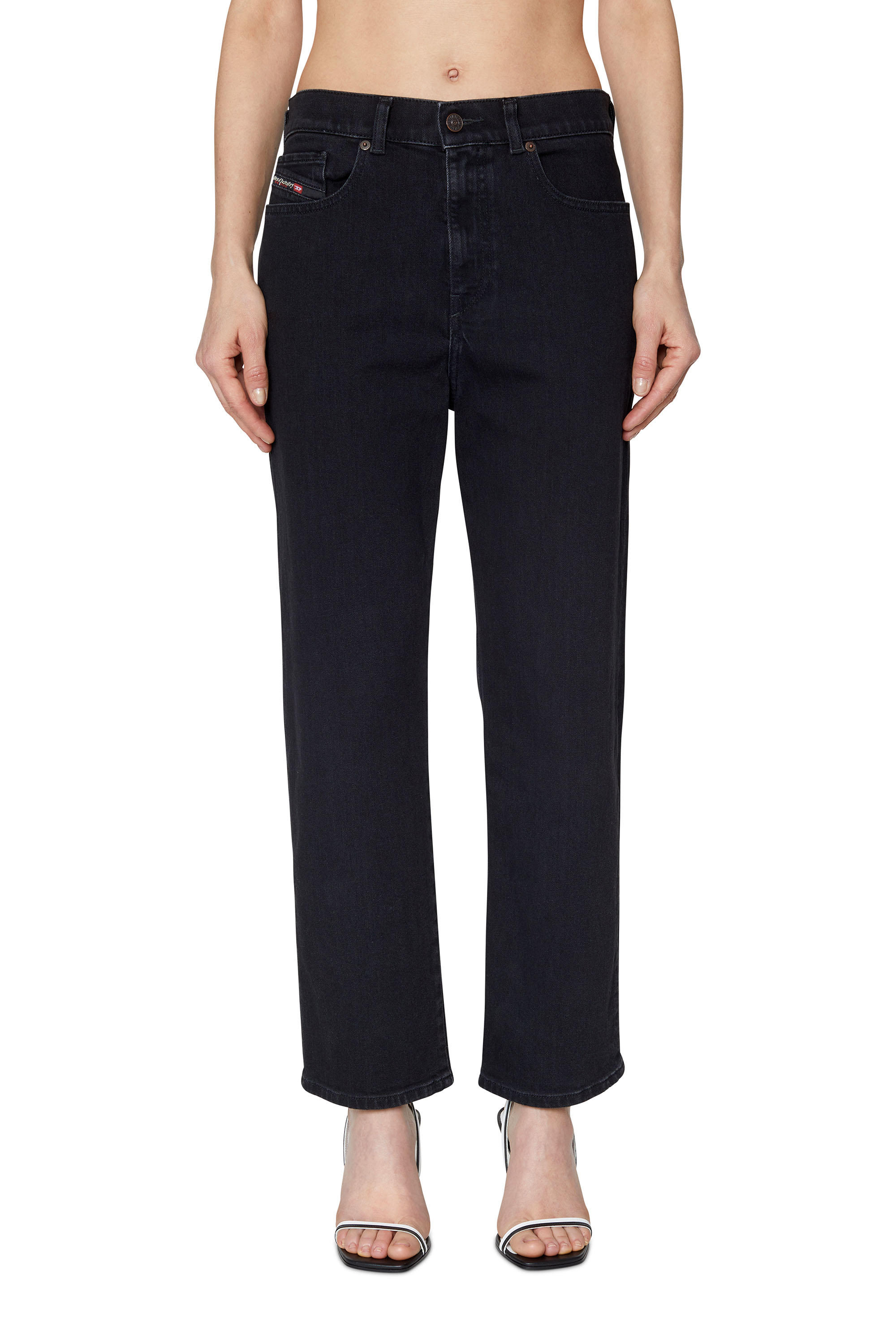 Diesel - 2016 D-Air Z9C25 Boyfriend Jeans, Noir/Gris foncé - Image 1