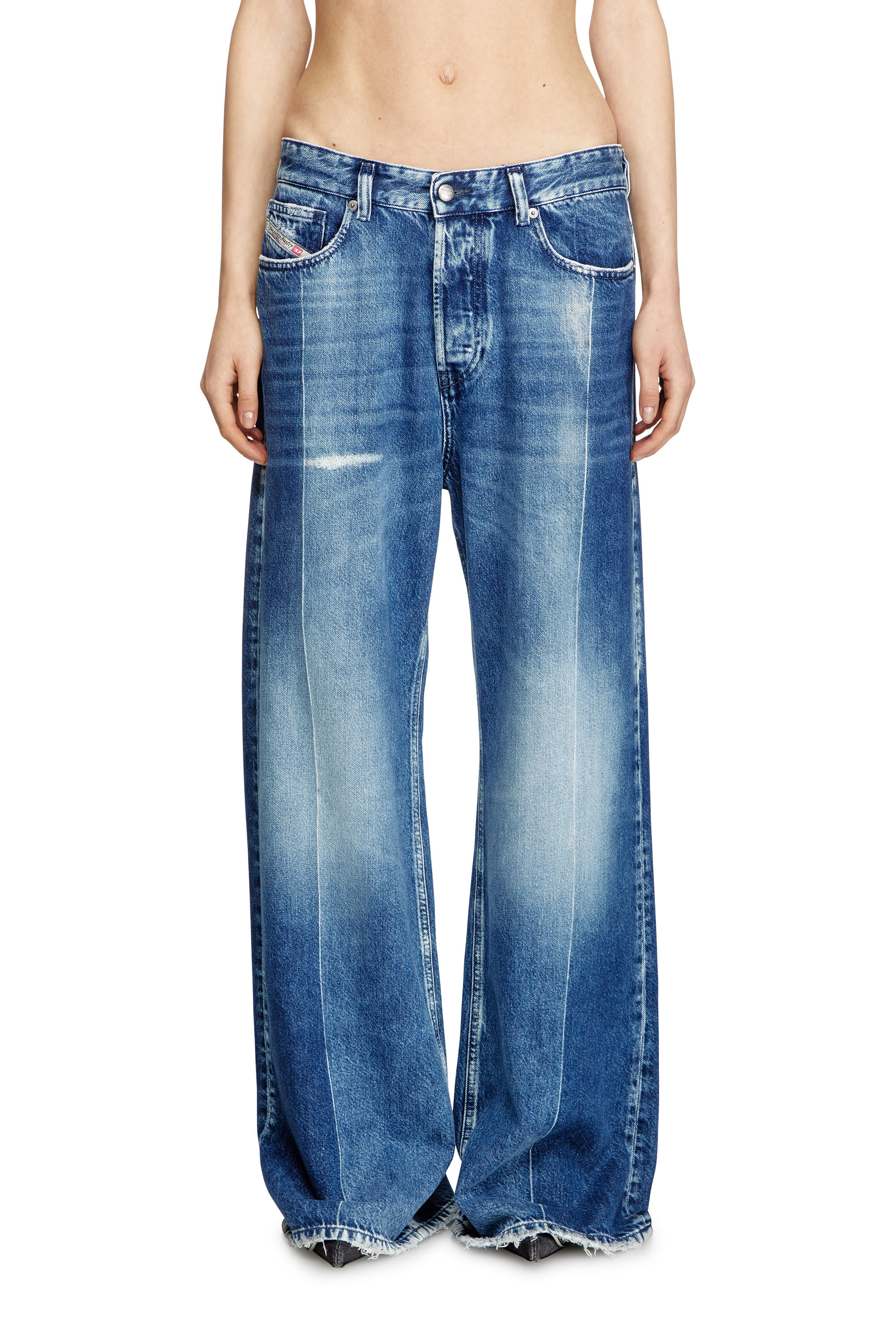 Diesel - Female's Relaxed Jeans 1996 D-Sire 09L48, Medium Blue - 1