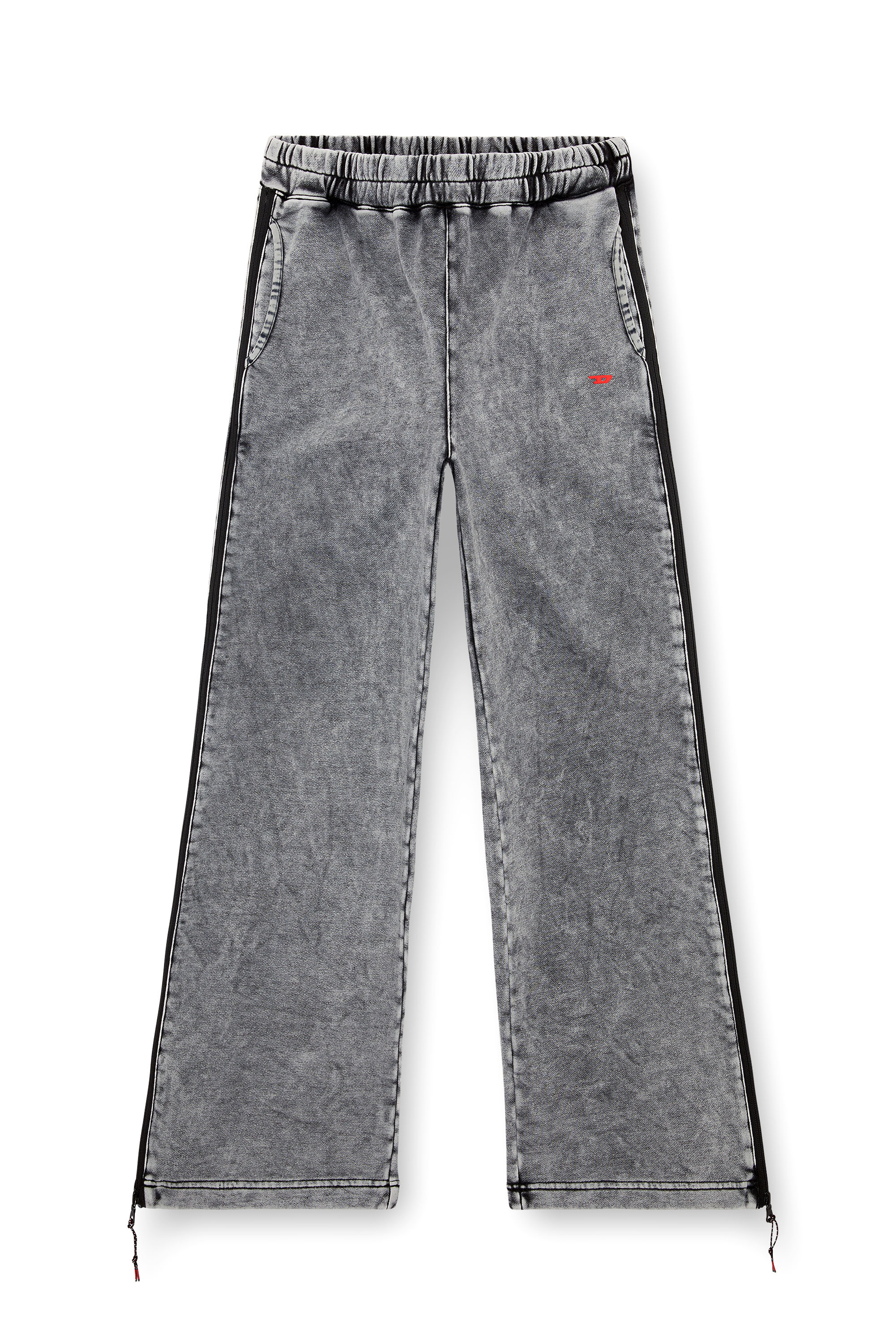 Diesel - AWSB-DELANEY-HT51, Female's Faded track pants with zip sides in Grey - 3