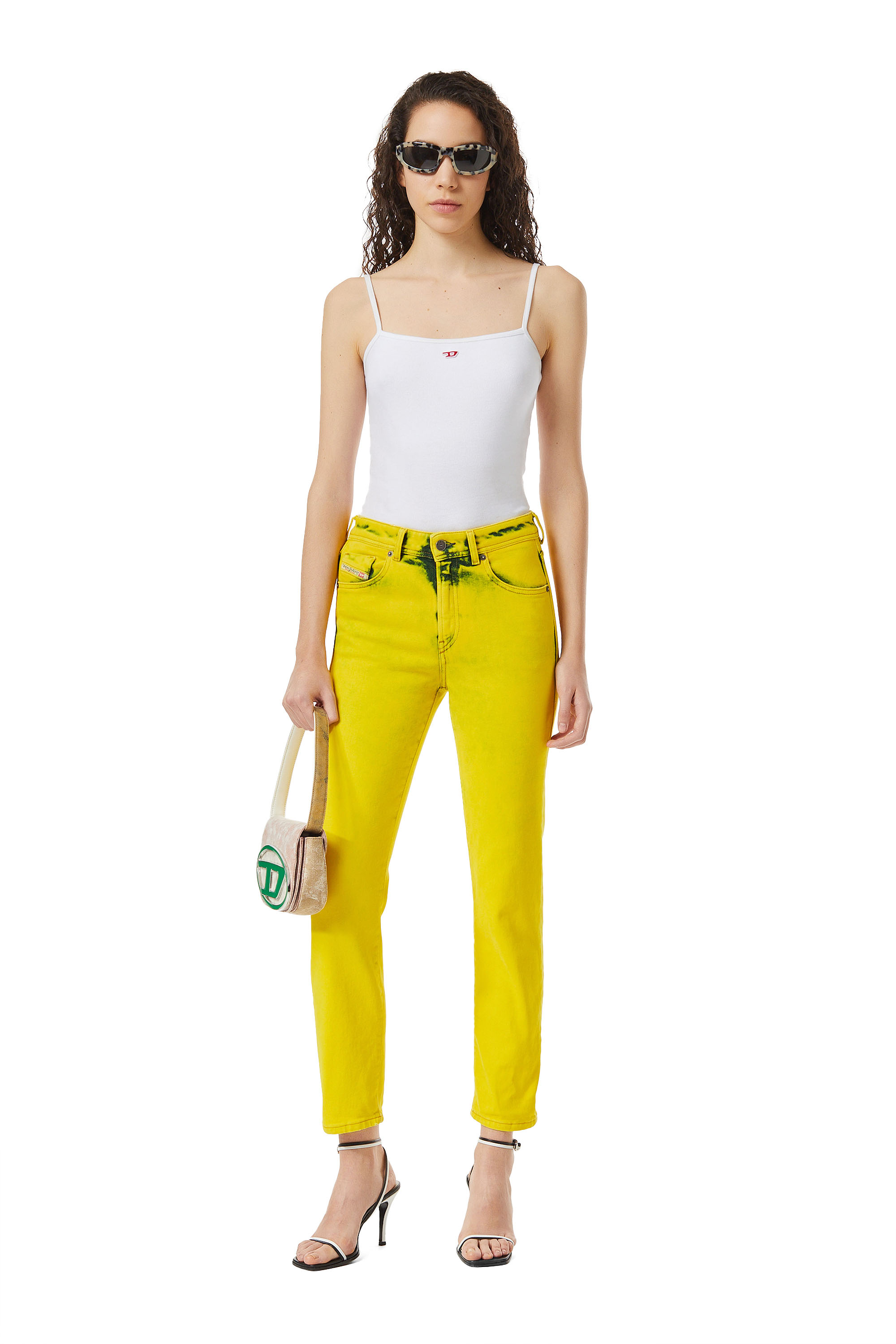 Diesel - 2004 09C95 Tapered Jeans, Yellow - Image 6