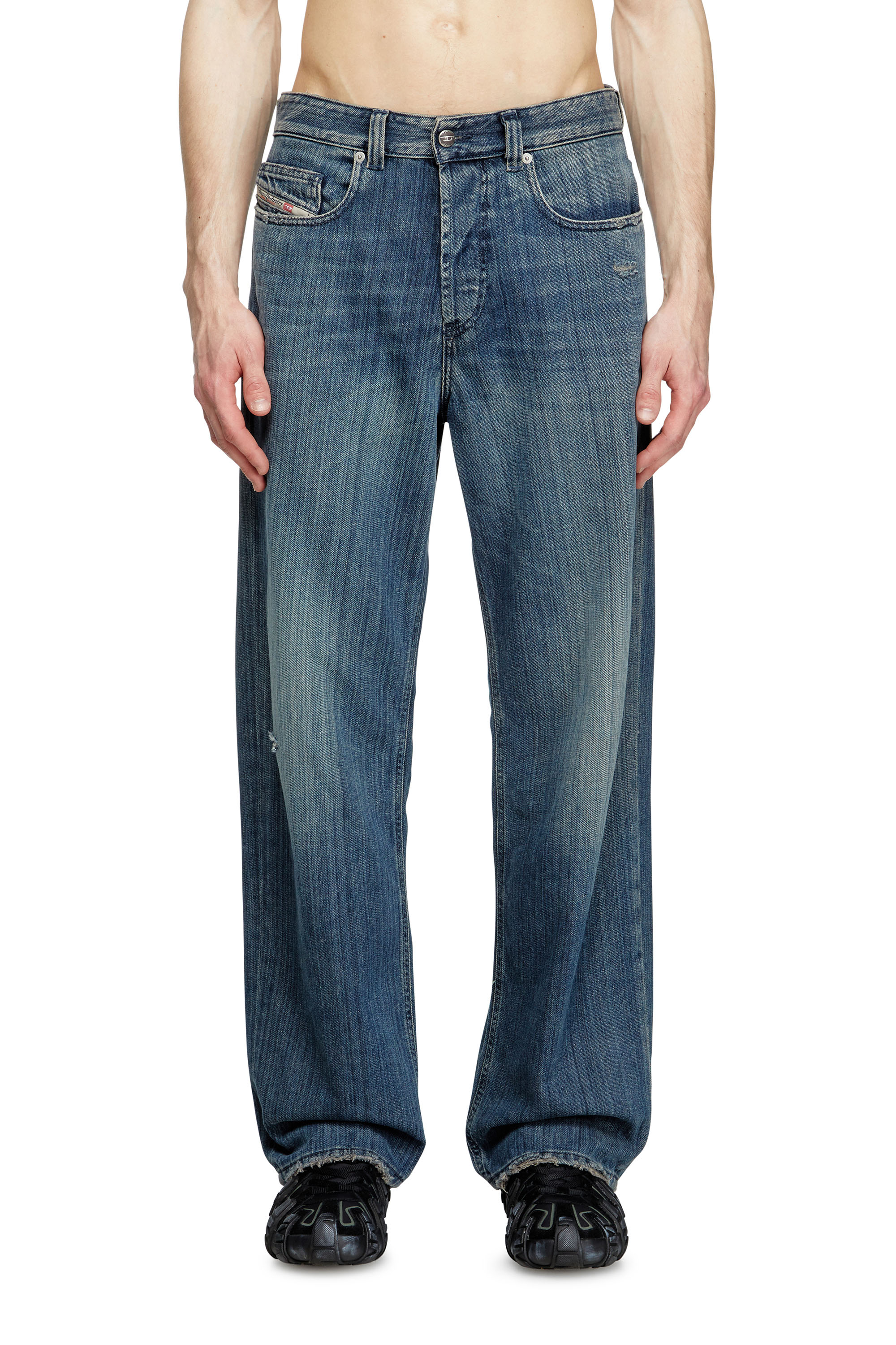 Diesel - Male's Relaxed Jeans 2001 D-Macro 09M09, Dark Blue - 1