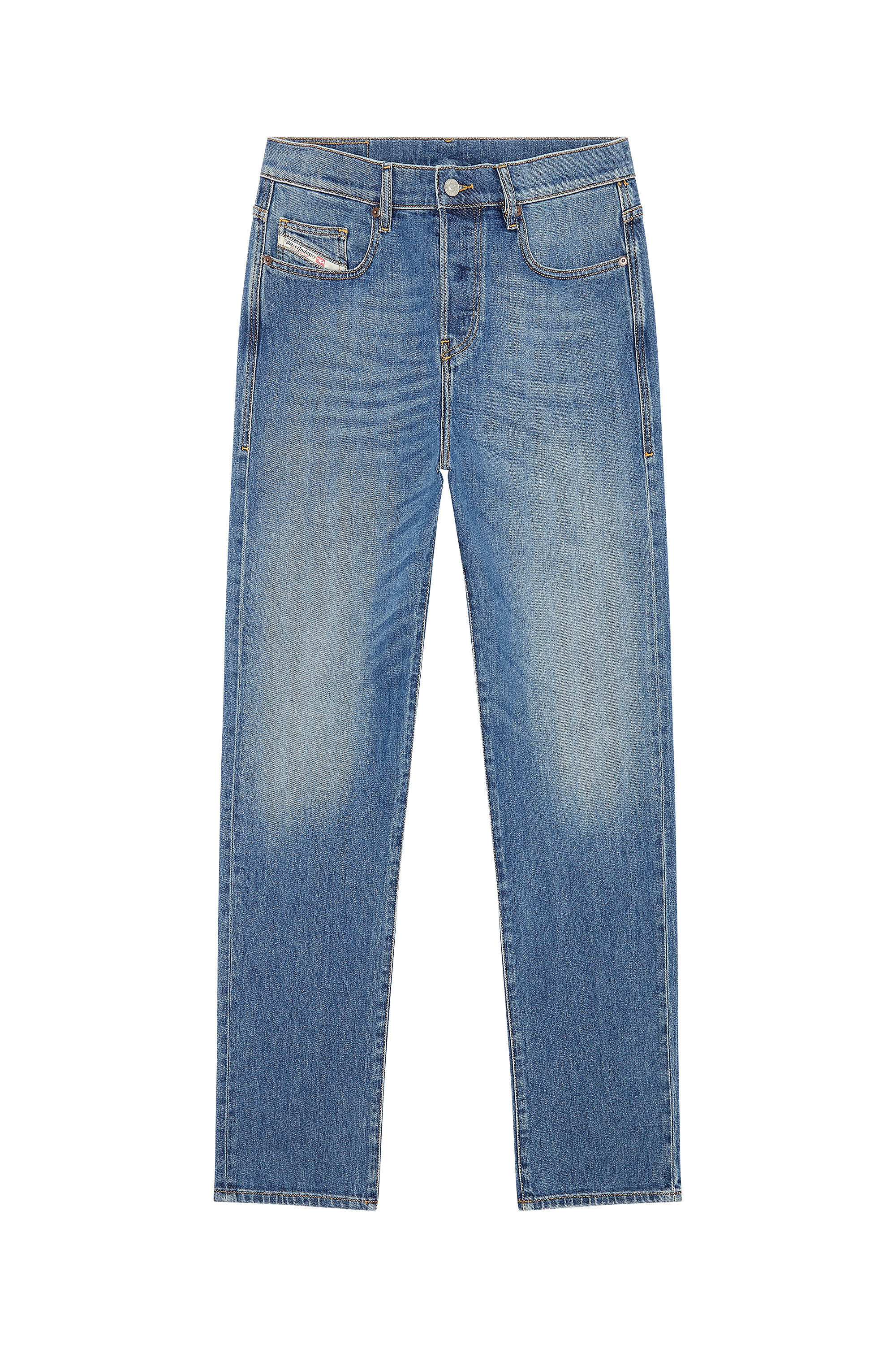 Diesel - Straight Jeans 2020 D-Viker 09F88, Medium Blue - Image 5
