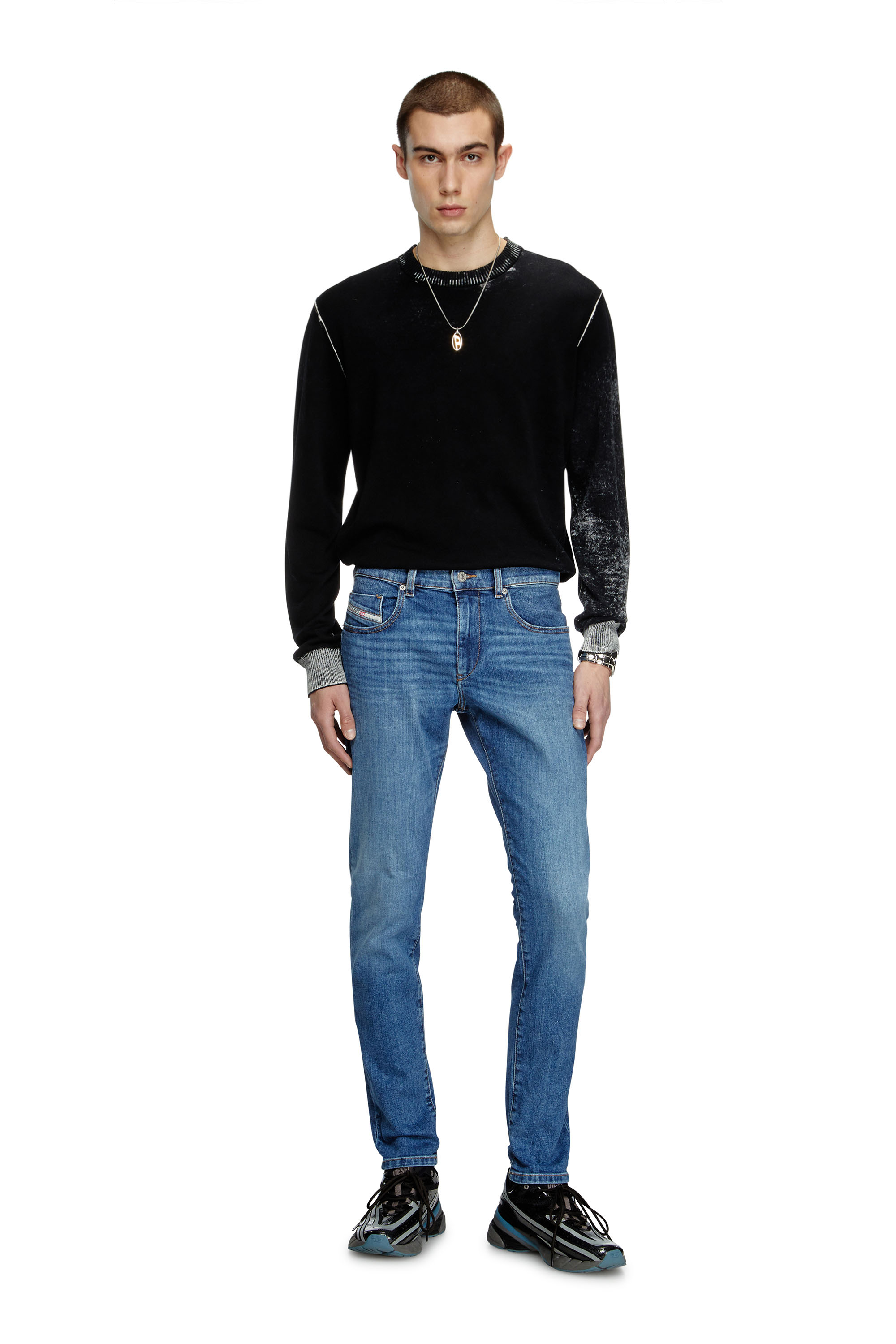 Diesel - Male's Slim Jeans 2019 D-Strukt 0KIAL, Light Blue - 2