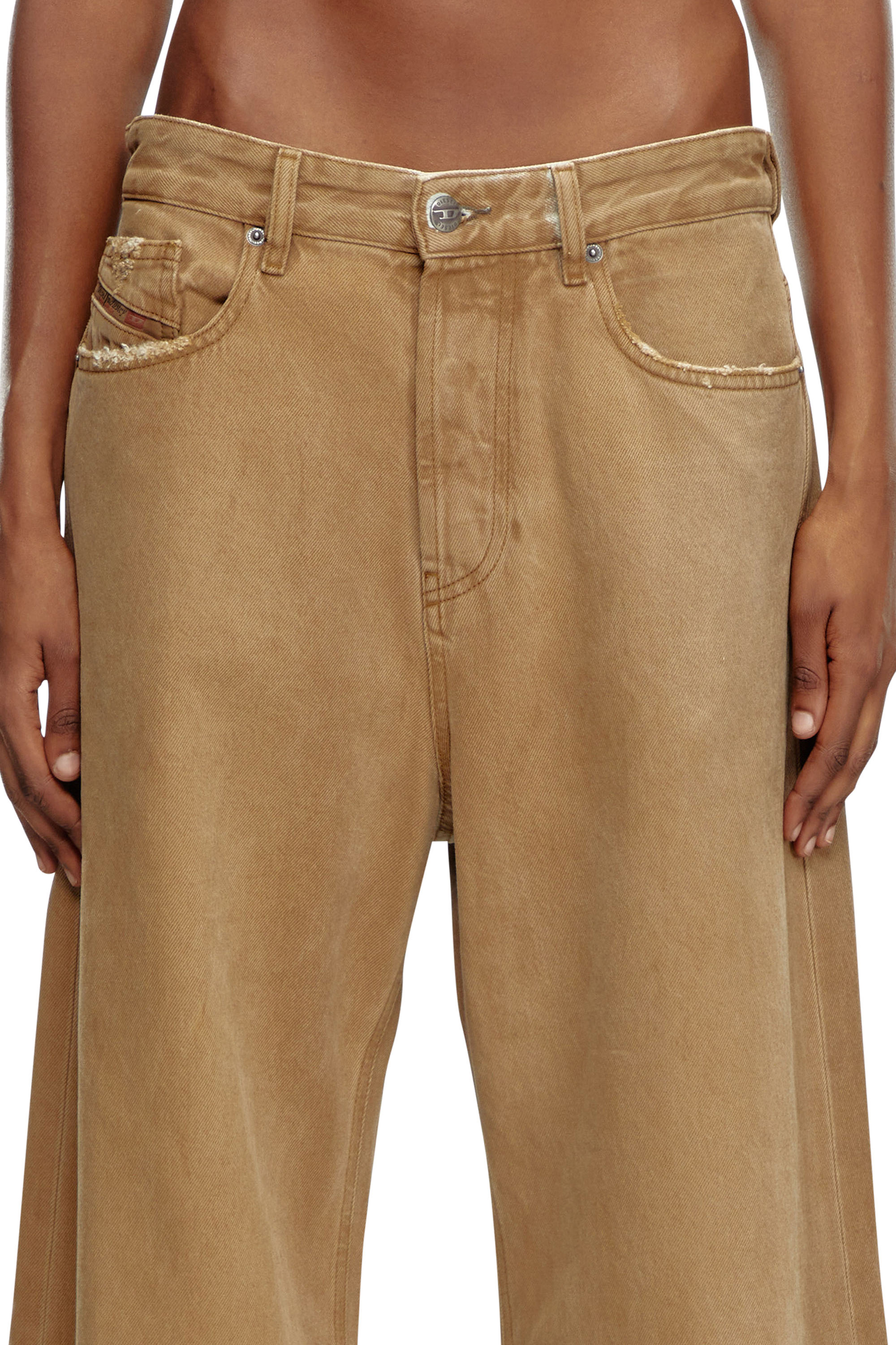 Diesel - Female's Relaxed Jeans 1996 D-Sire 09J82, Light Brown - 3