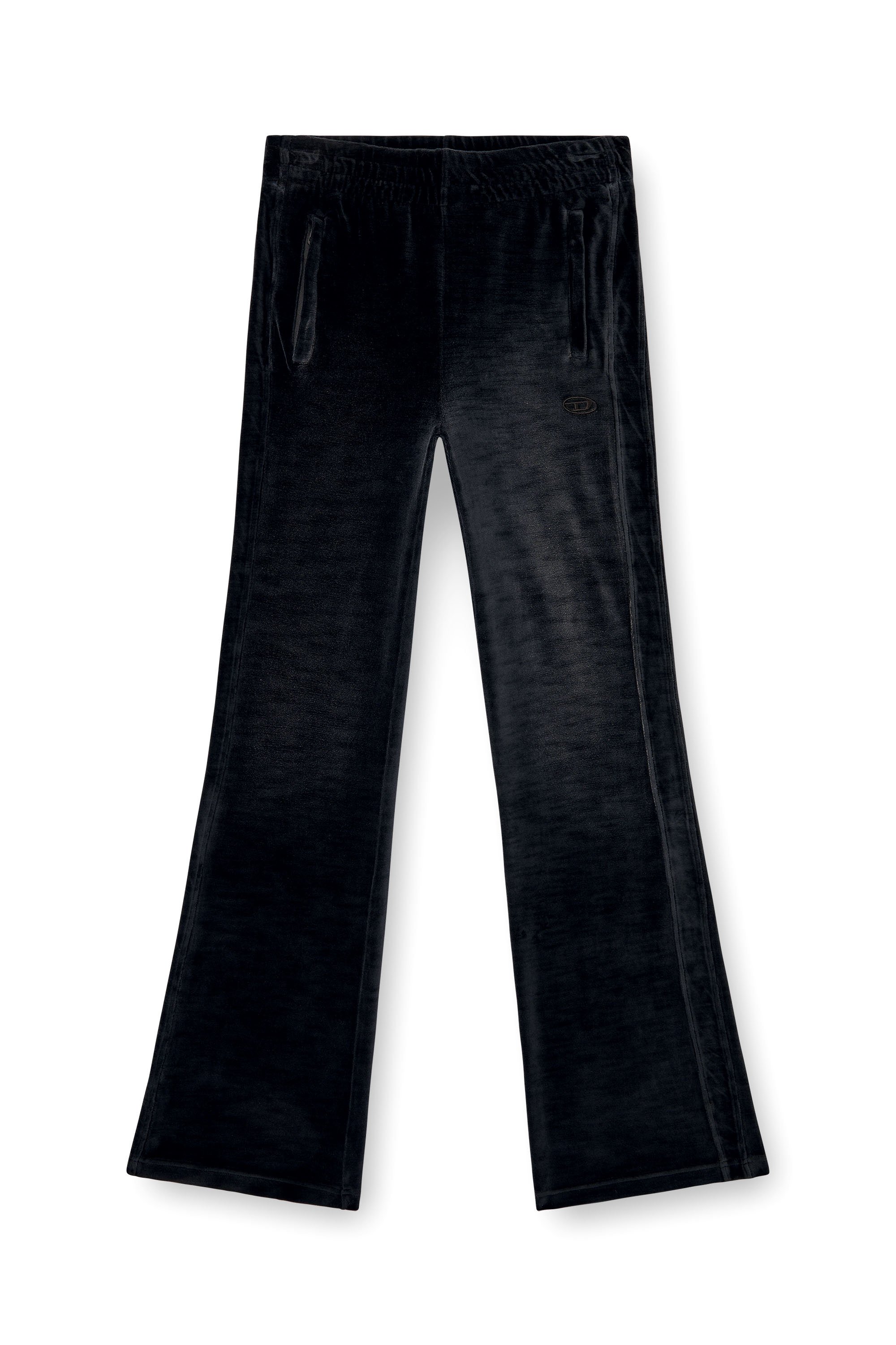 Diesel - P-ELY-Q1, Pantalon de survêtement à jambe large Femme in Noir - 4