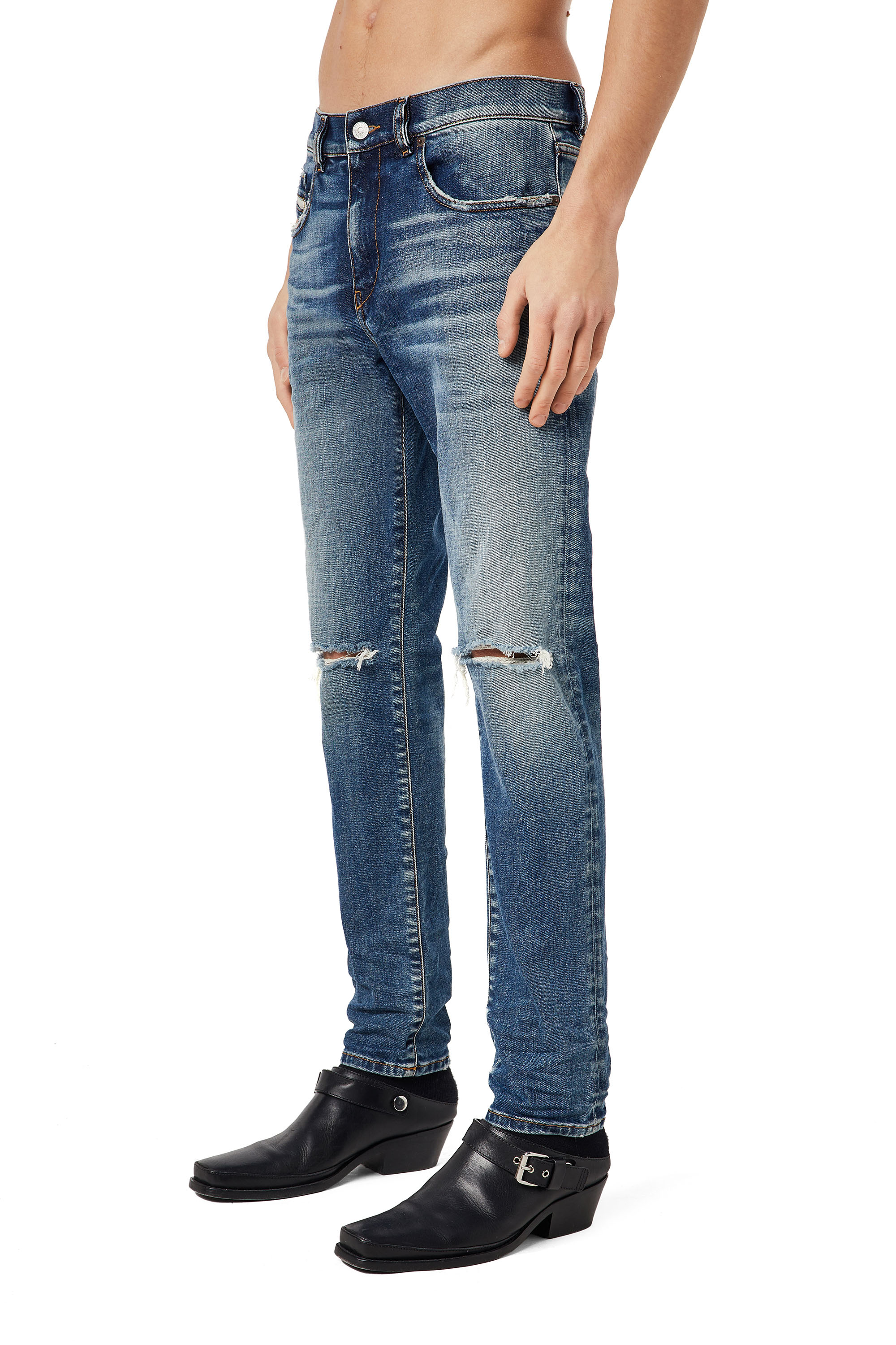 Diesel - 2019 D-STRUKT 09C87 Slim Jeans, Bleu moyen - Image 4