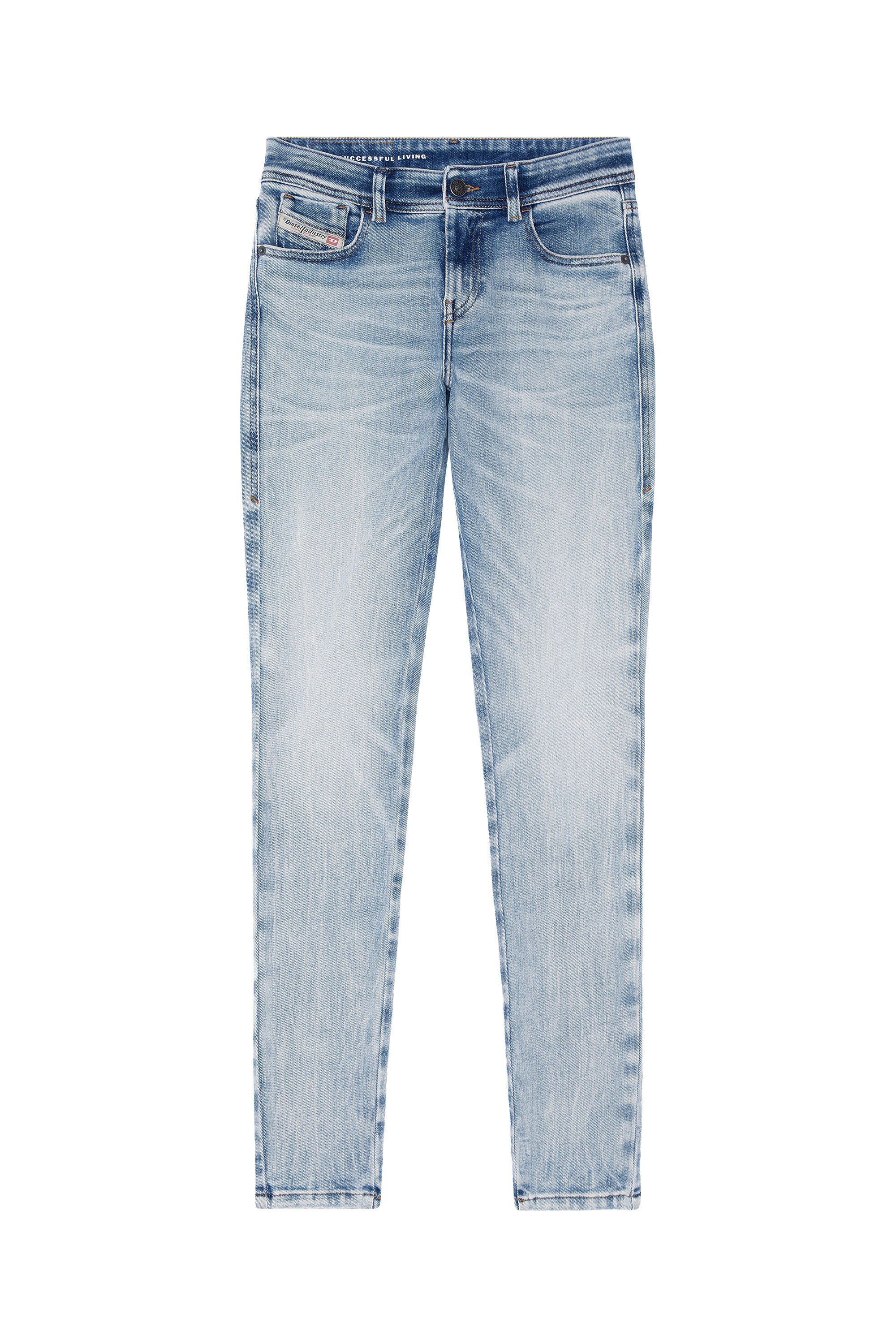 Diesel - Super skinny Jeans 2017 Slandy 09G18, Bleu Clair - Image 5