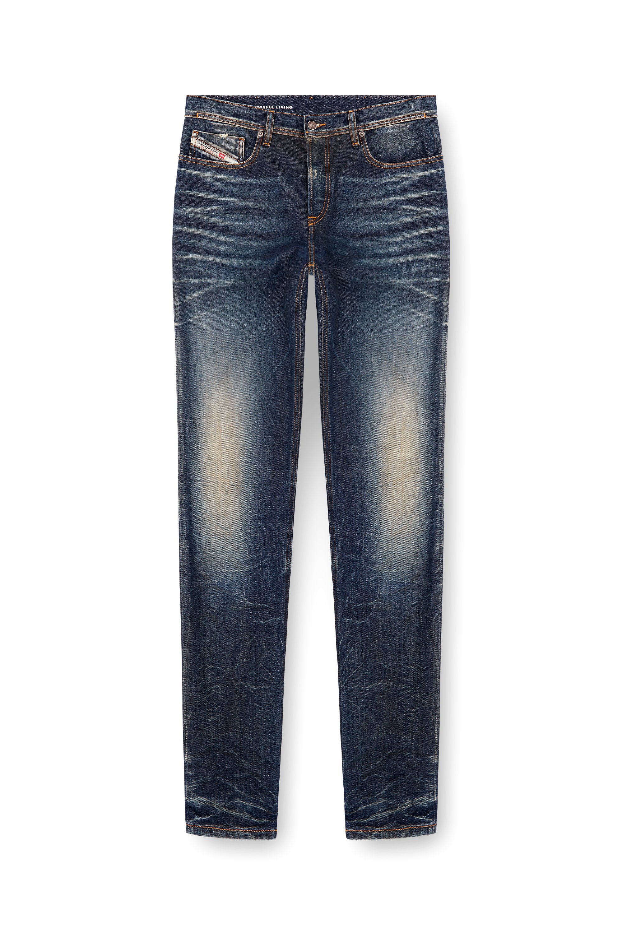 Diesel - Regular Jeans 2023 D-Finitive 09L22 Homme, Bleu Foncé - Image 3