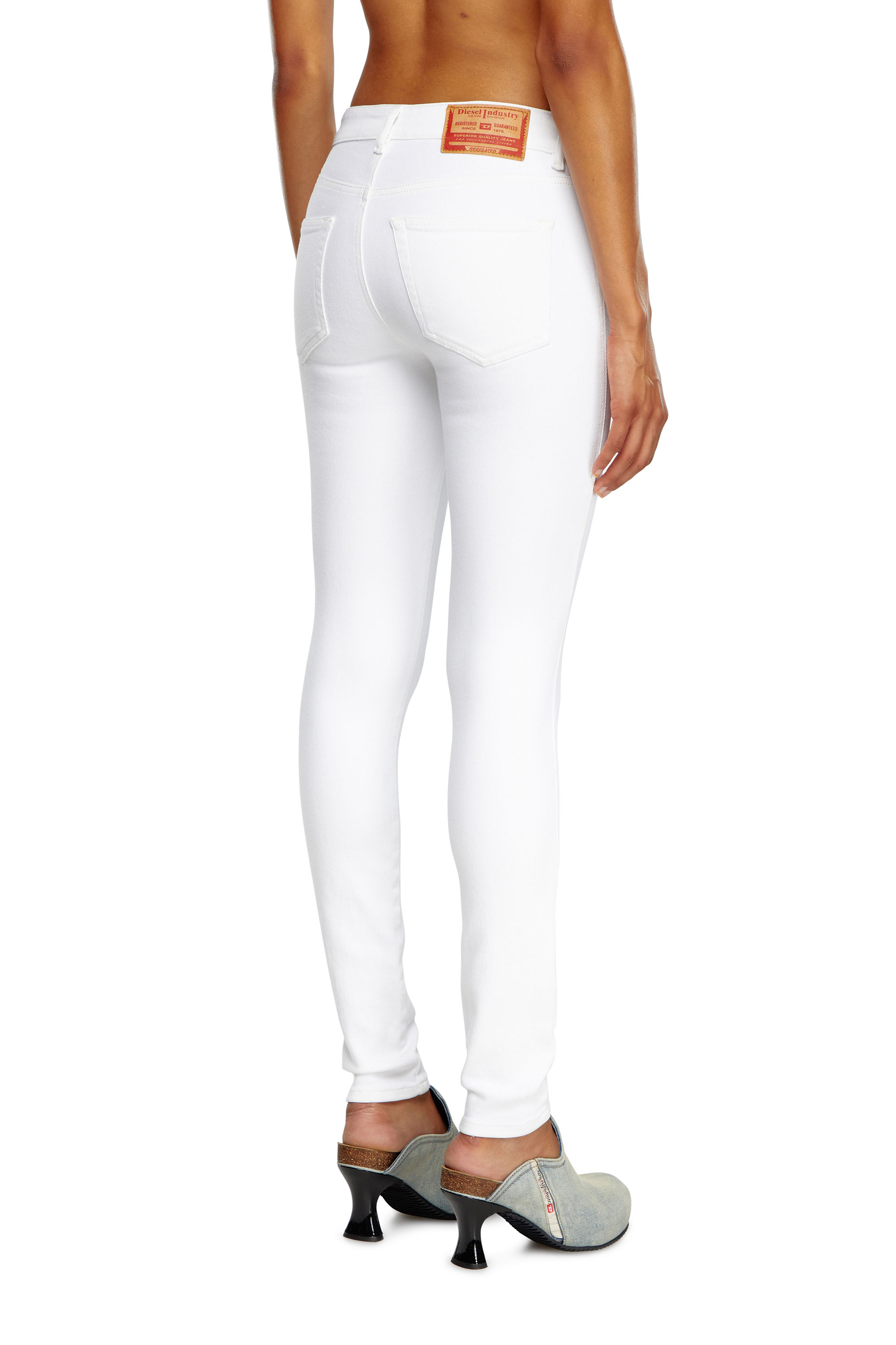 Diesel - Female Super skinny Jeans 2017 Slandy 09F90, White - Image 3