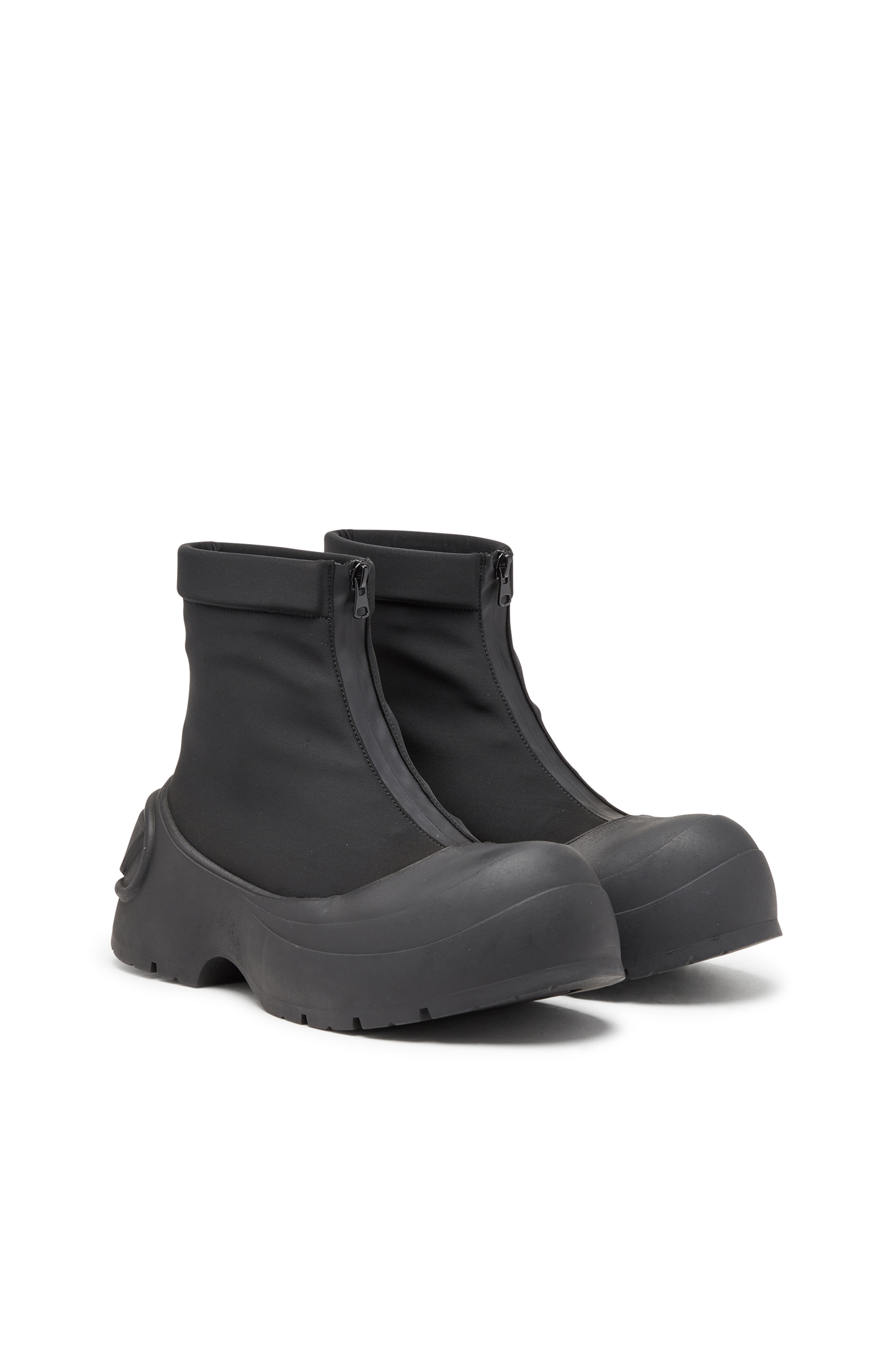 Diesel - D-DONALD CH, Male's D-Donald-Rubber-trimmed ankle boots in Black - 3