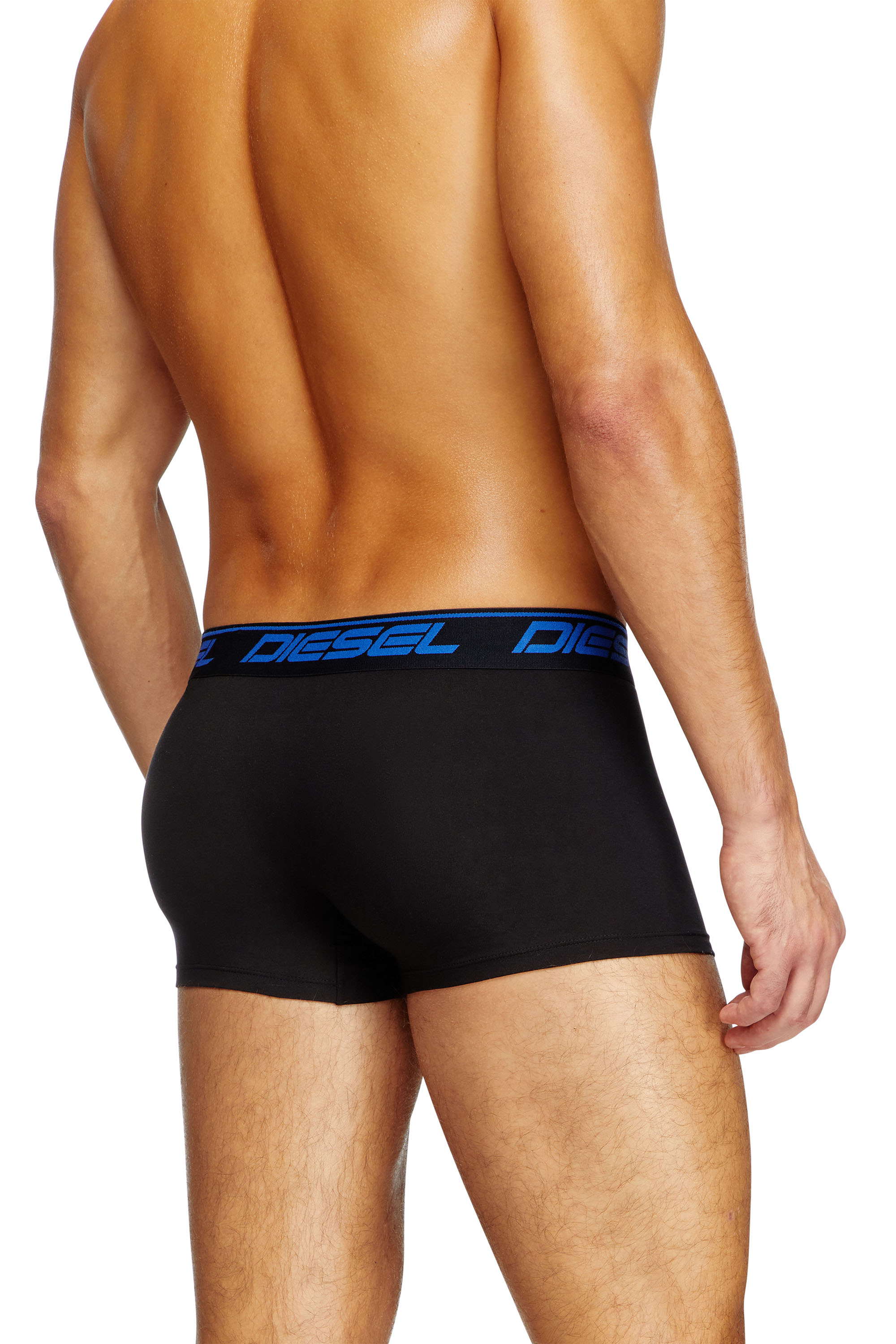 Diesel - UMBX-DAMIENTHREEPACK, Male's Three-pack cloudy-print boxer briefs in Black/Blue - 3