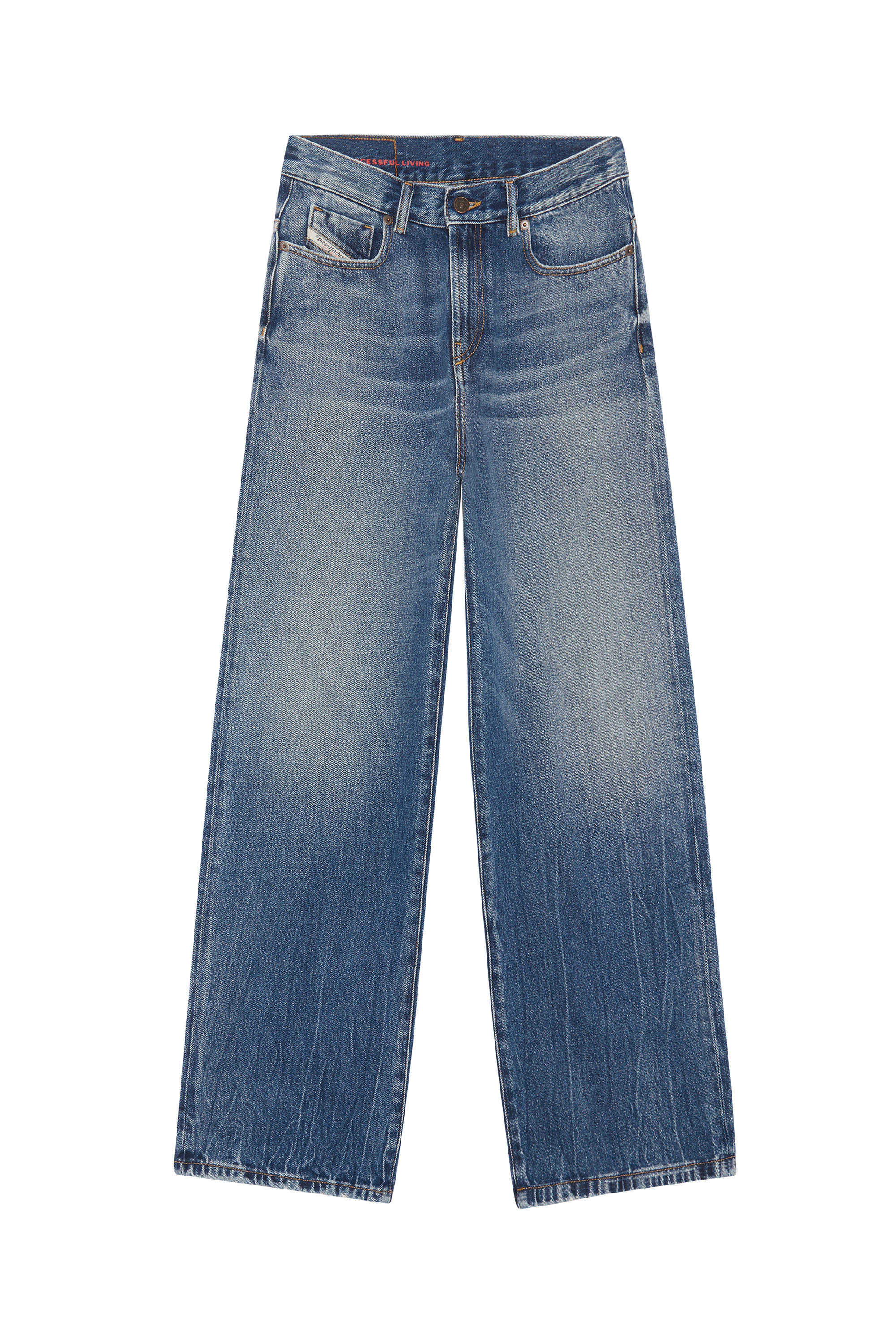 Diesel - 2000 Widee 09E03 Bootcut and Flare Jeans, Bleu moyen - Image 6