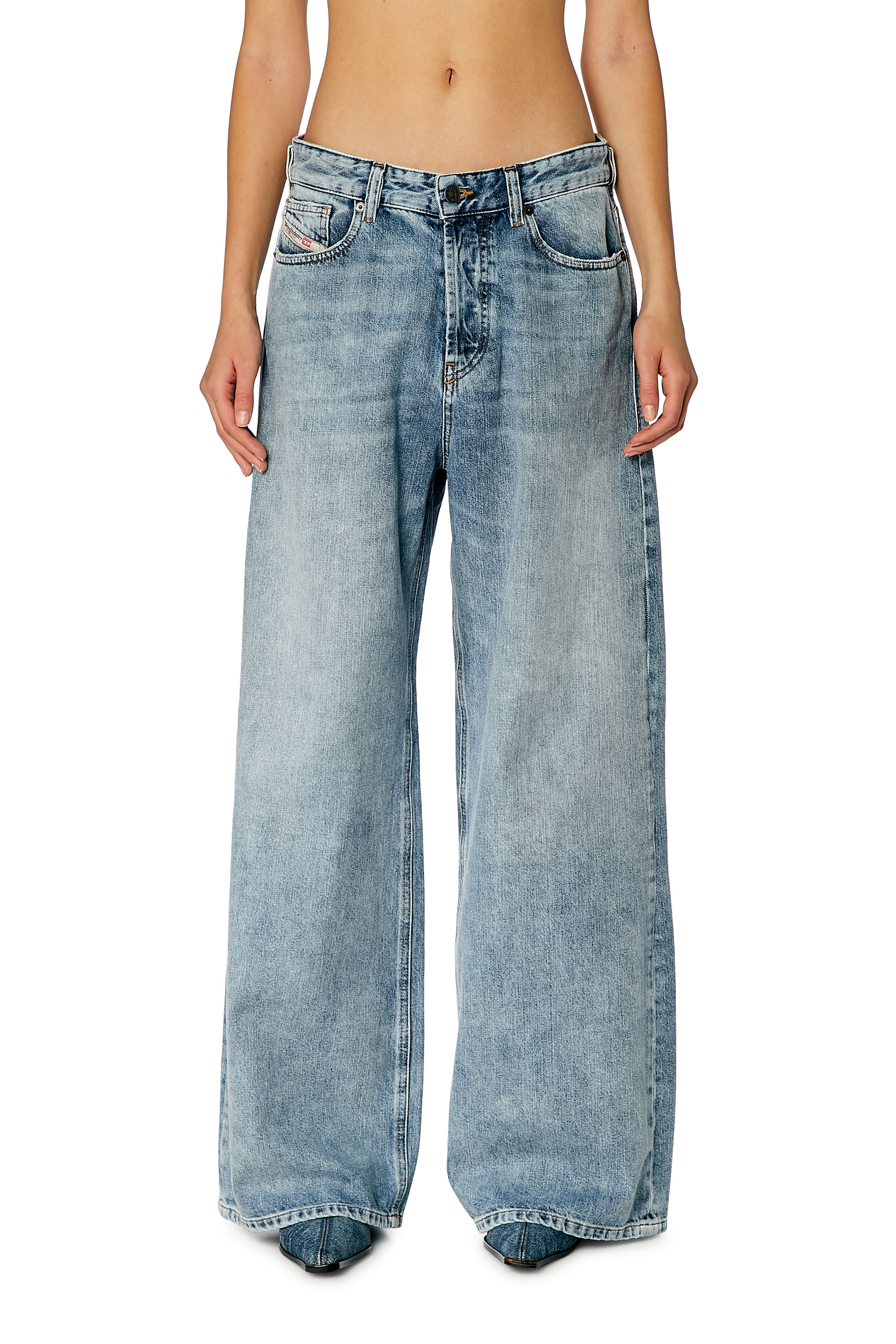 Diesel - Female Straight Jeans 1996 D-Sire 09H57, Light Blue - Image 1