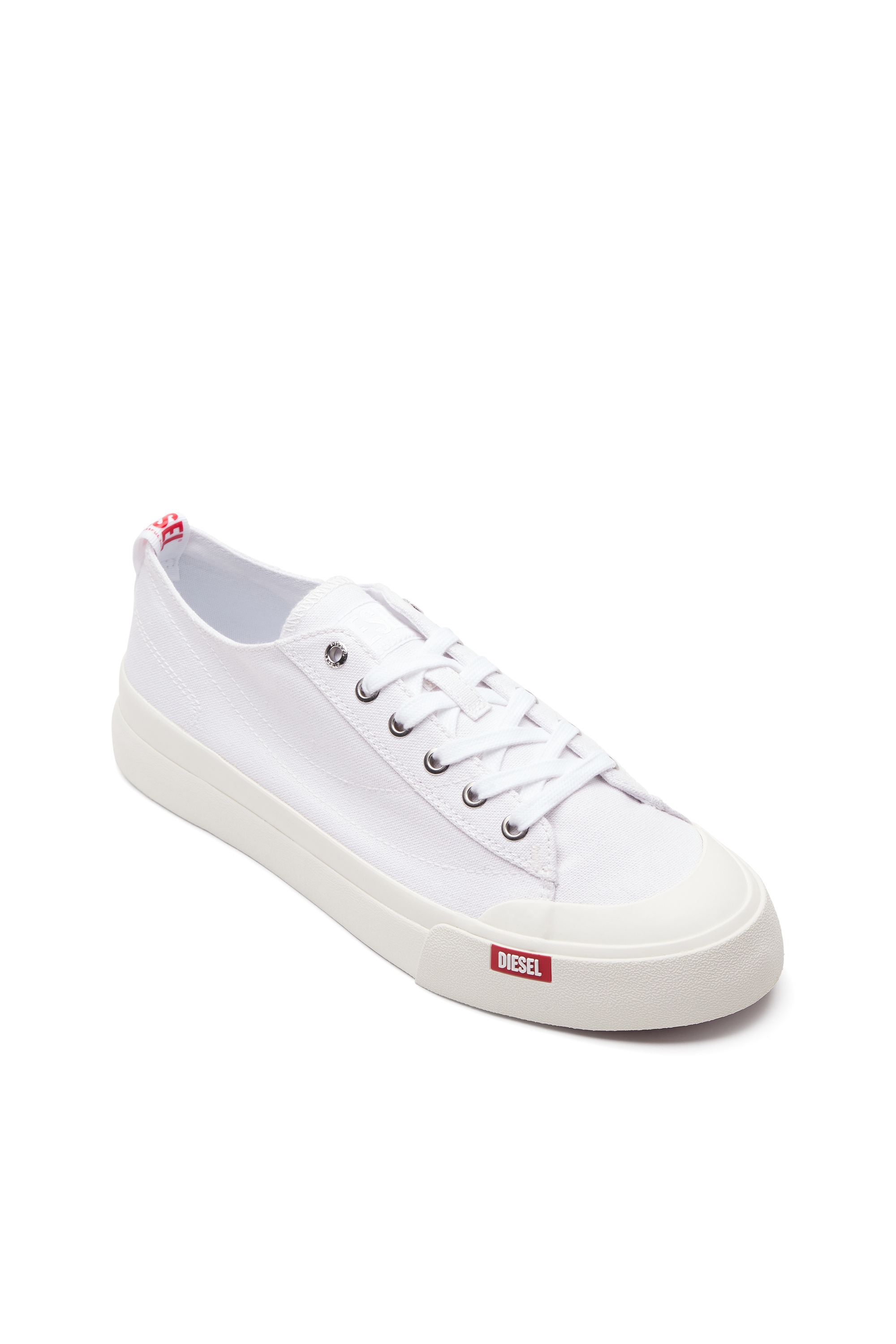 Diesel - S-ATHOS LOW, Male's S-Athos Low-Canvas sneakers in White - 6