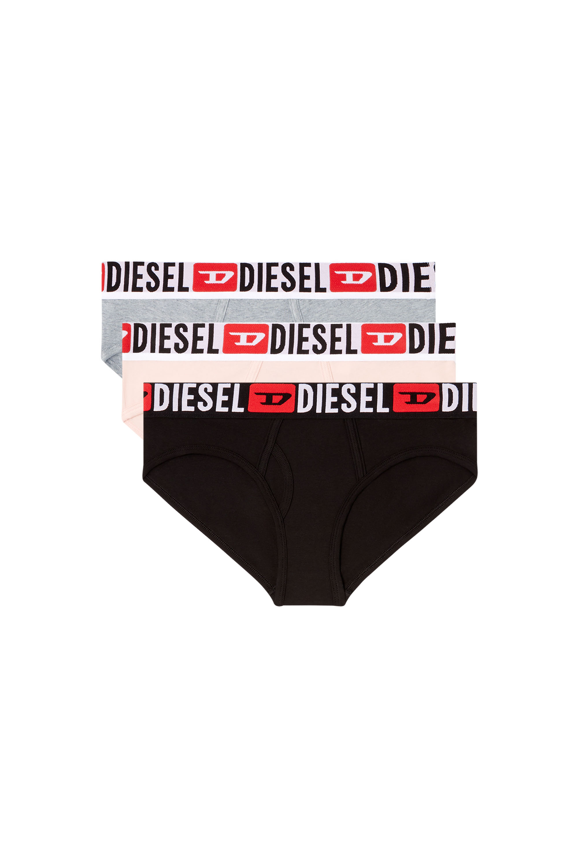 Diesel - OXY-D-CORE-3PACK, Lot de trois culottes avec maxi logo à la taille Femme in Polychrome - 1
