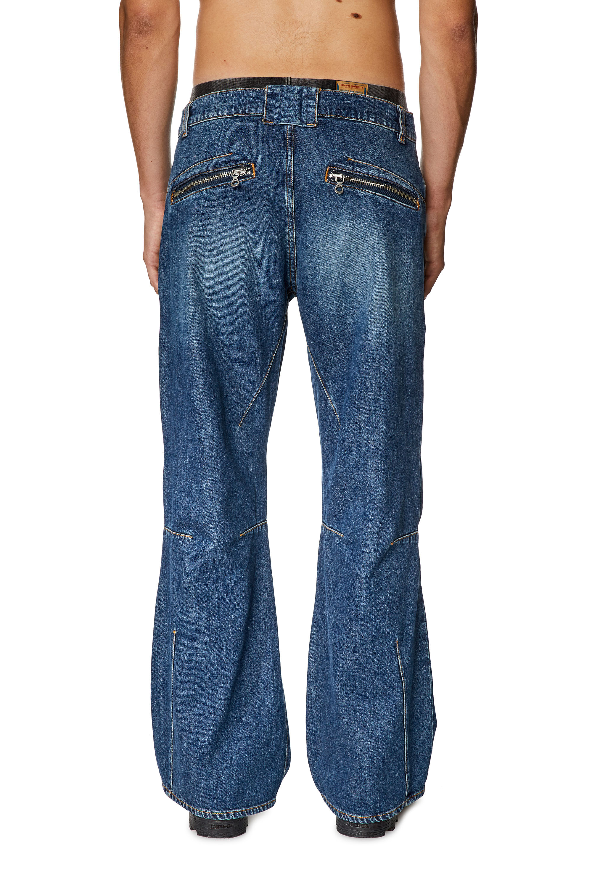 Diesel - Straight Jeans D-Ismis 0HJAW, Bleu Foncé - Image 4