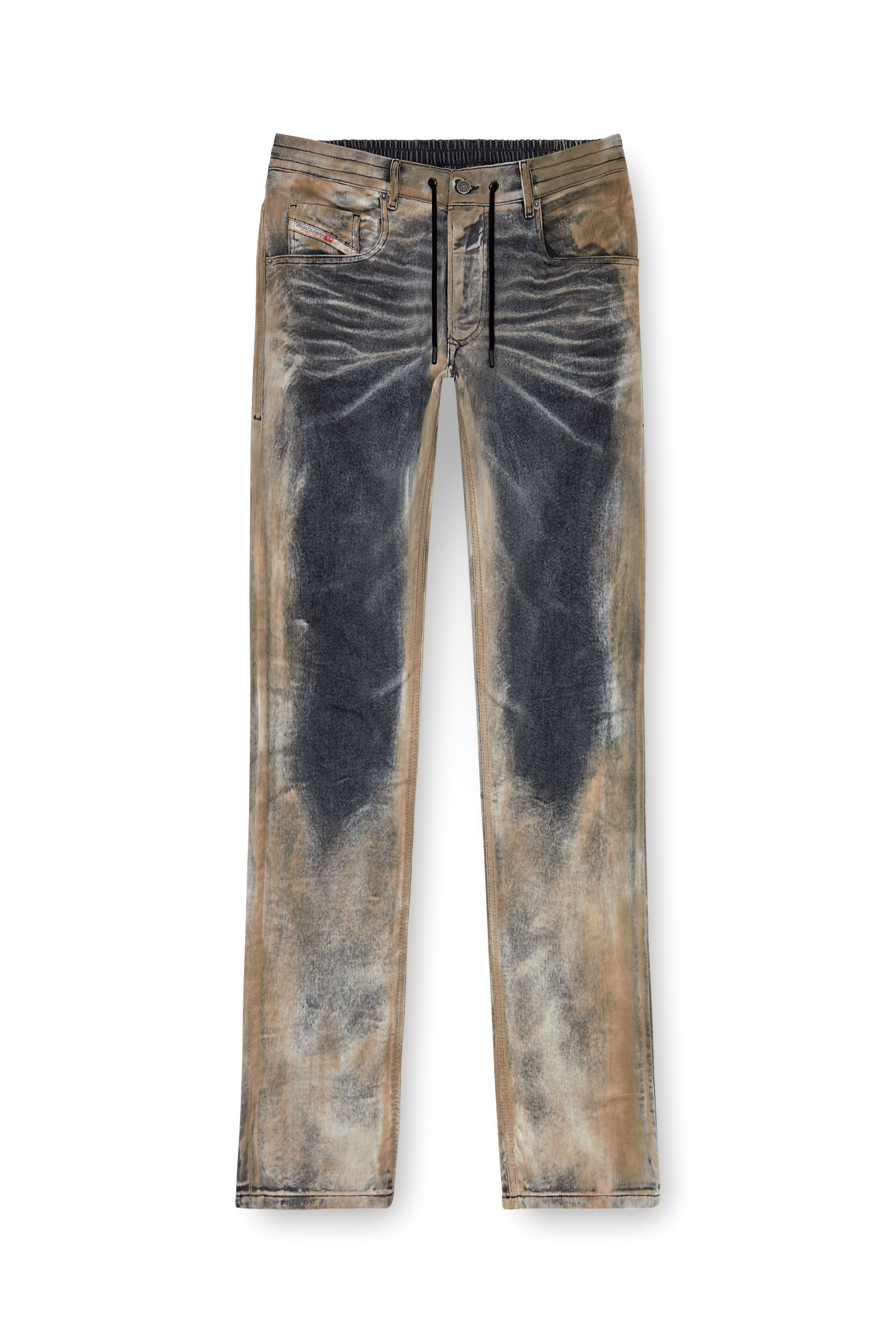 Diesel - Male Tapered 2030 D-Krooley Joggjeans® 068NP, Black/Dark Grey - Image 3