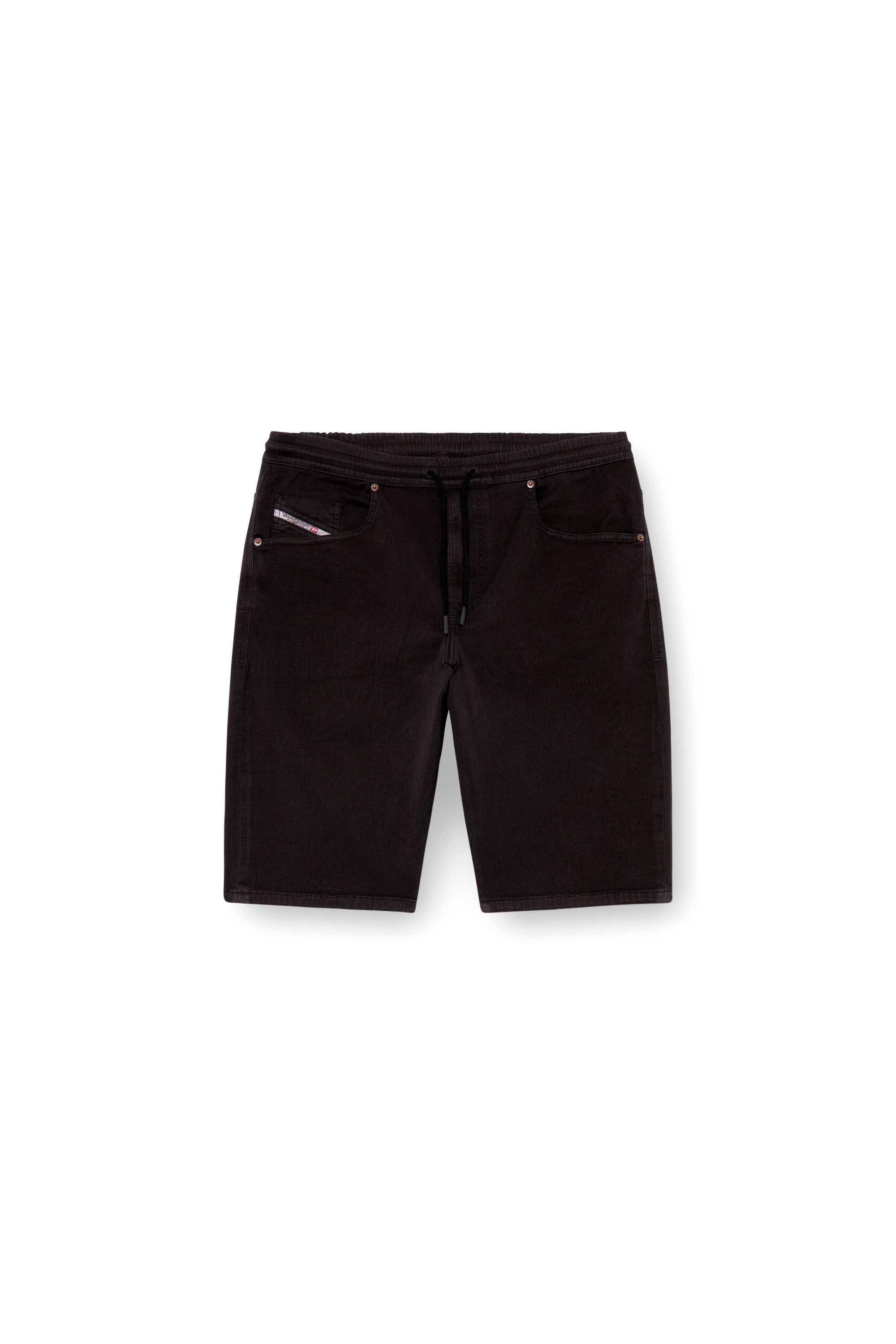 Diesel - 2033 D-KROOLEY-SHORT JOGG, Male Chino shorts in JoggJeans in Black - Image 4