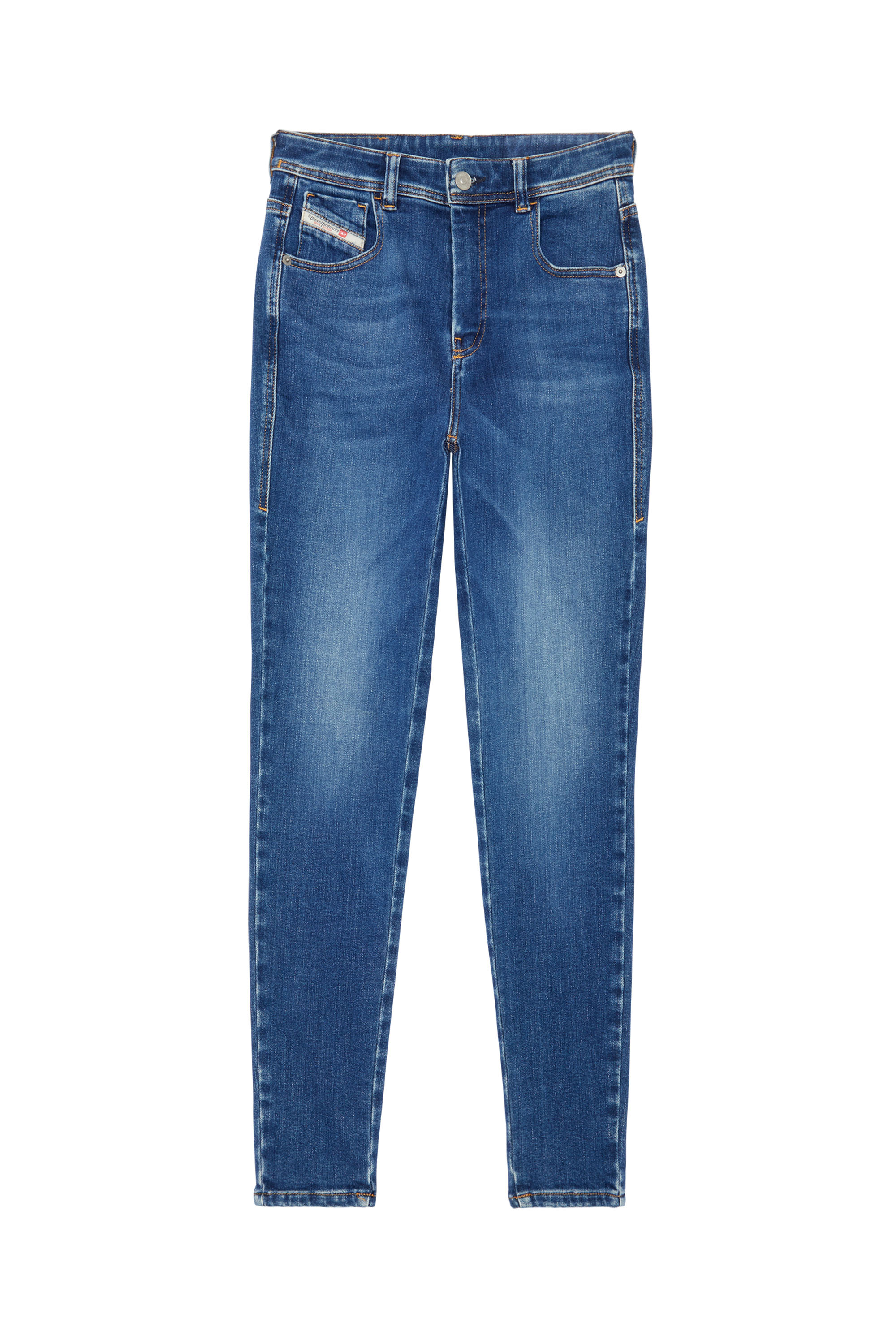 Diesel - Super skinny Jeans 1984 Slandy-High 09C21, Bleu moyen - Image 6