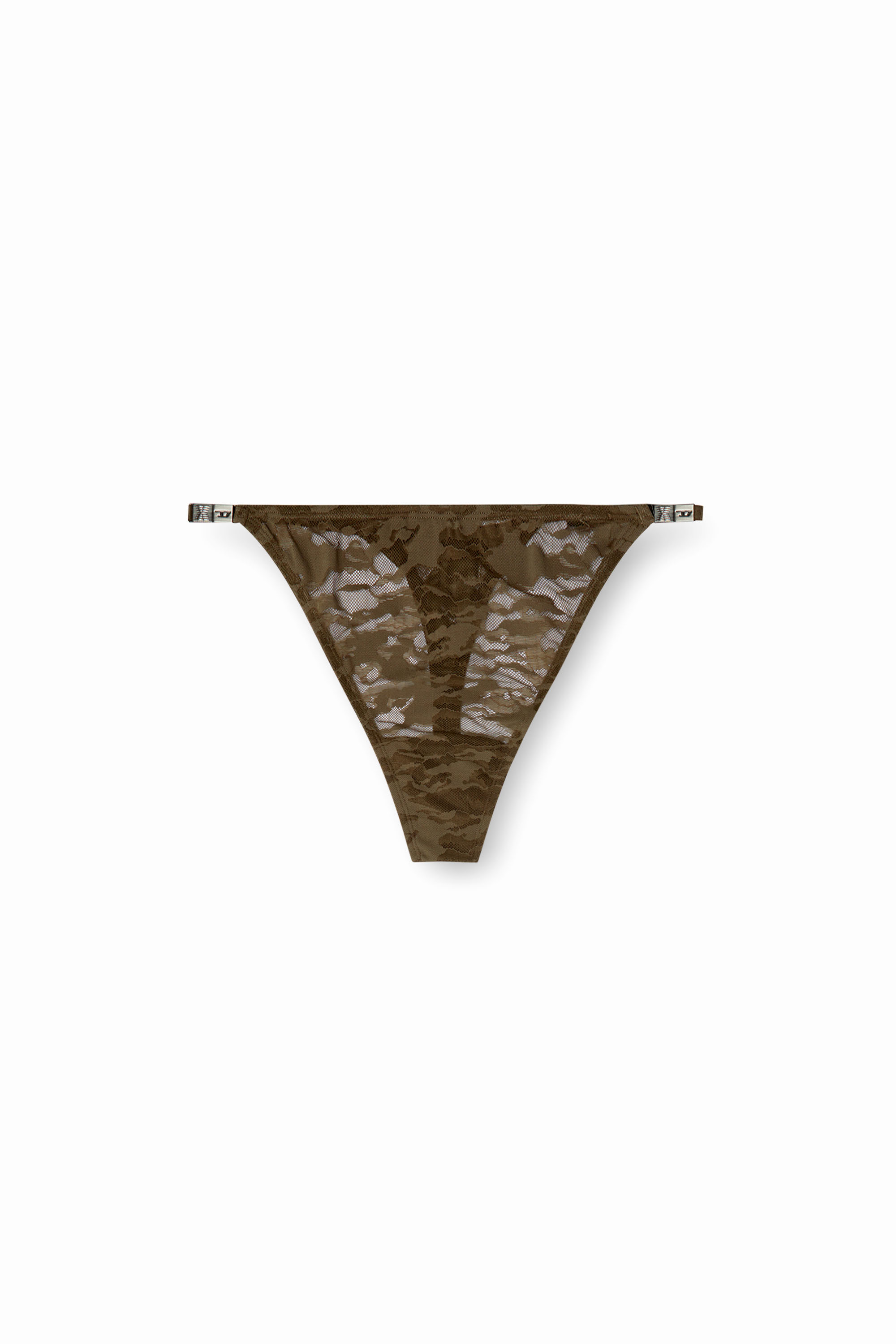 Diesel - C-CAMO-LACE-STRING-THONG, Female's Thong in camo lace in Brown - 4