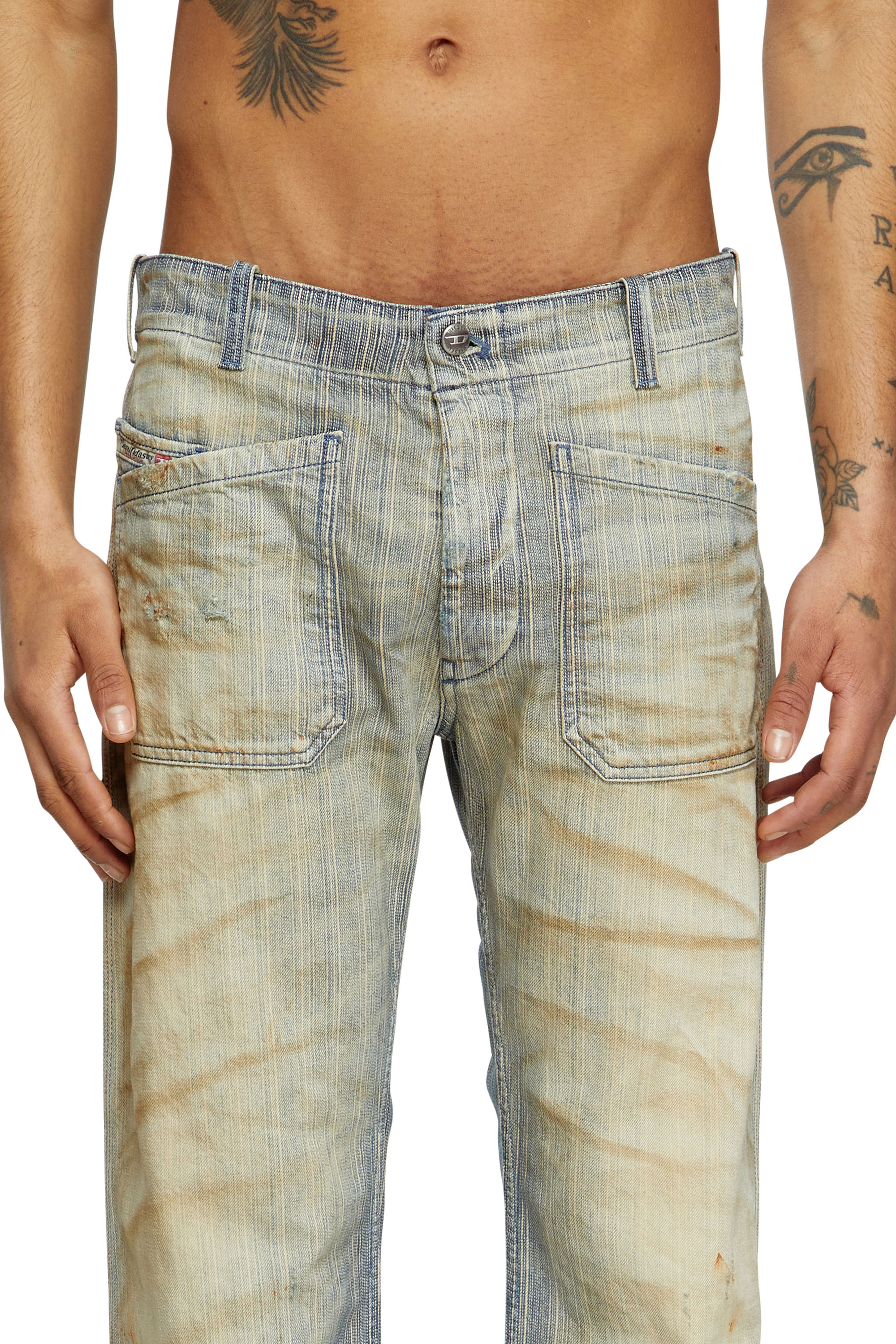 Diesel - Male's Bootcut Jeans D-Moorix 09L55, Medium Blue - 5