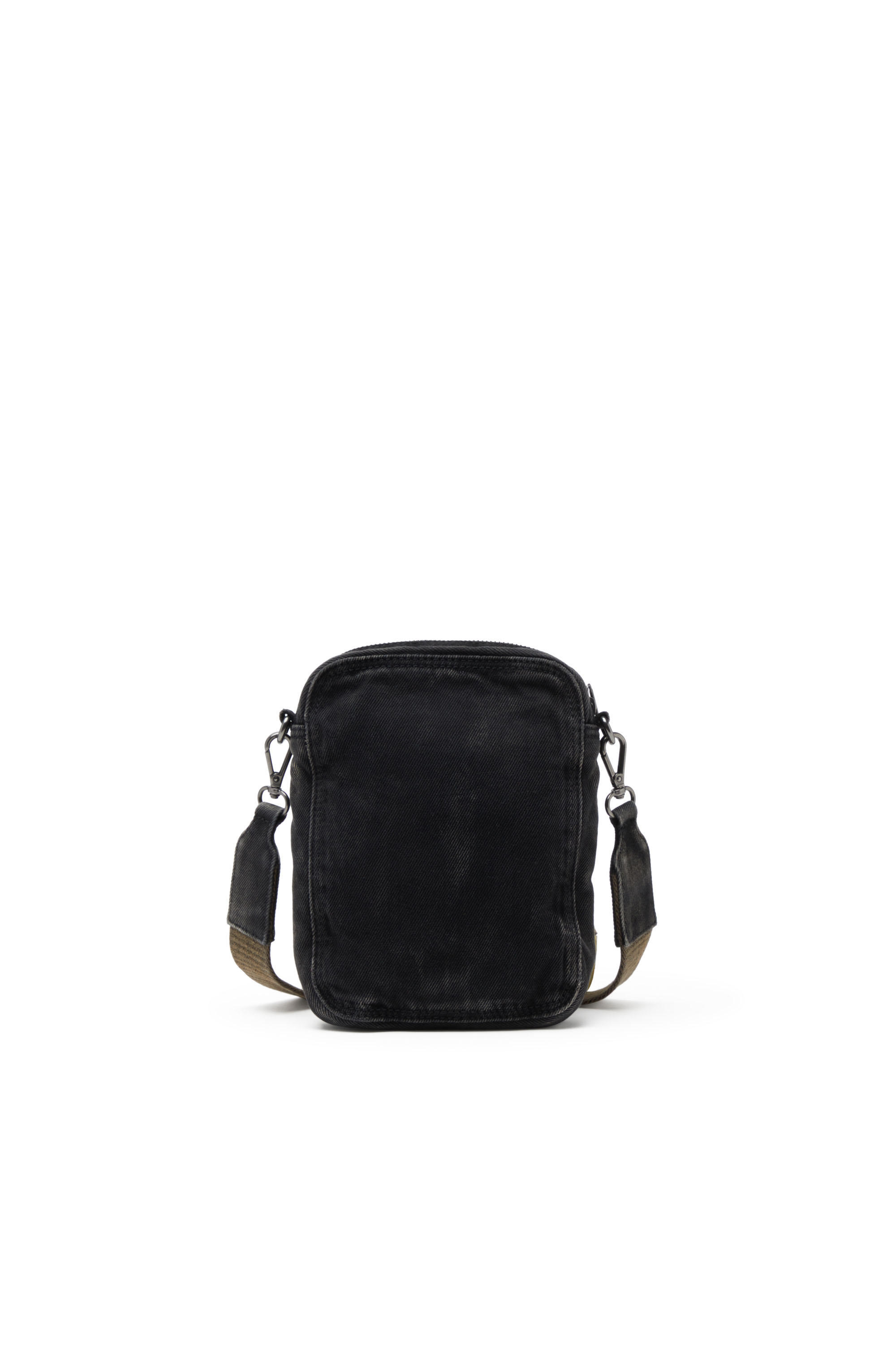 Diesel - MULTI-PKTS CROSSBODY X, Male's Crossbody bag in washed denim in Black - 2