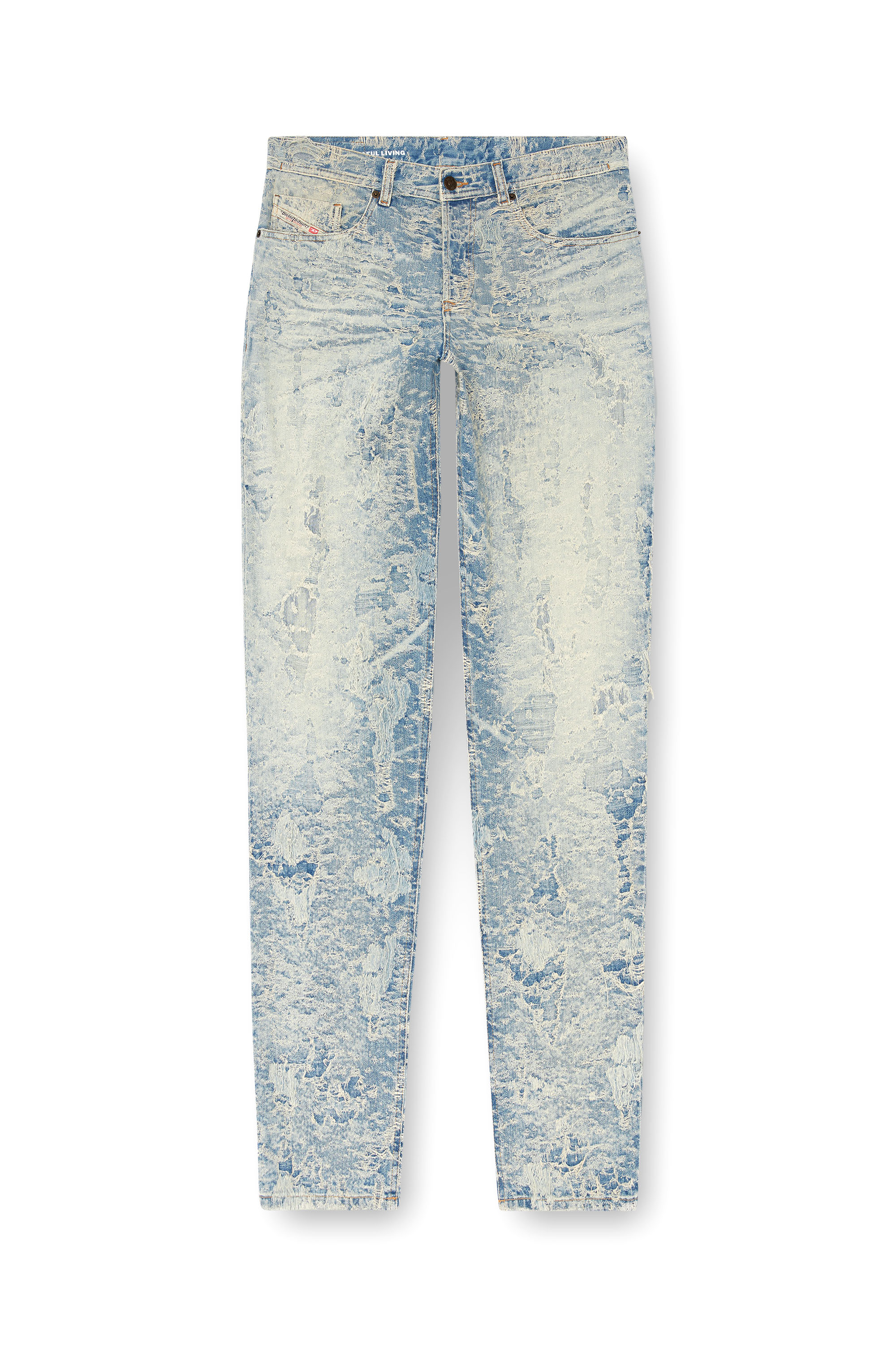 Diesel - Male's Tapered Jeans 2023 D-Finitive 007Z7, Light Blue - 3