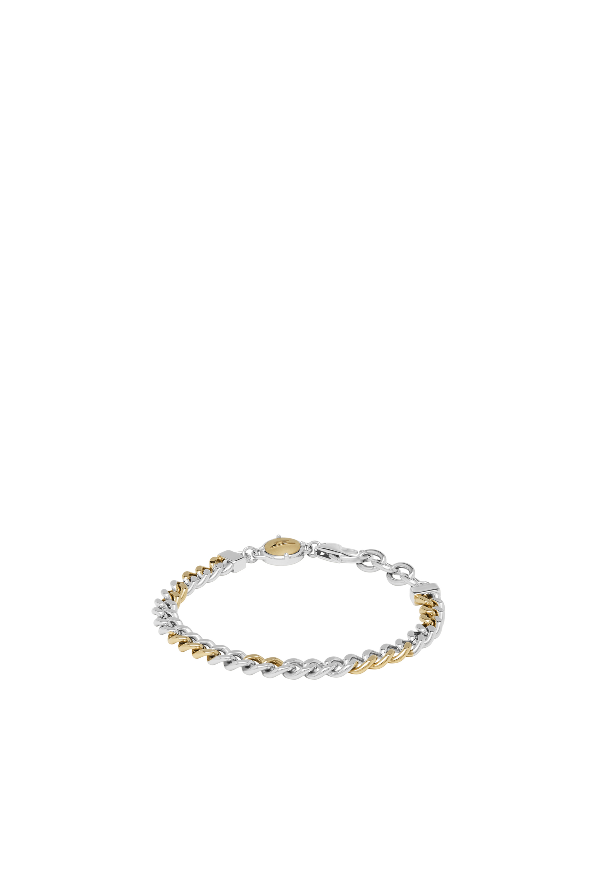 Diesel - DX1354, Unisex Two-tone stainless steel chain bracelet in Silver - Image 1
