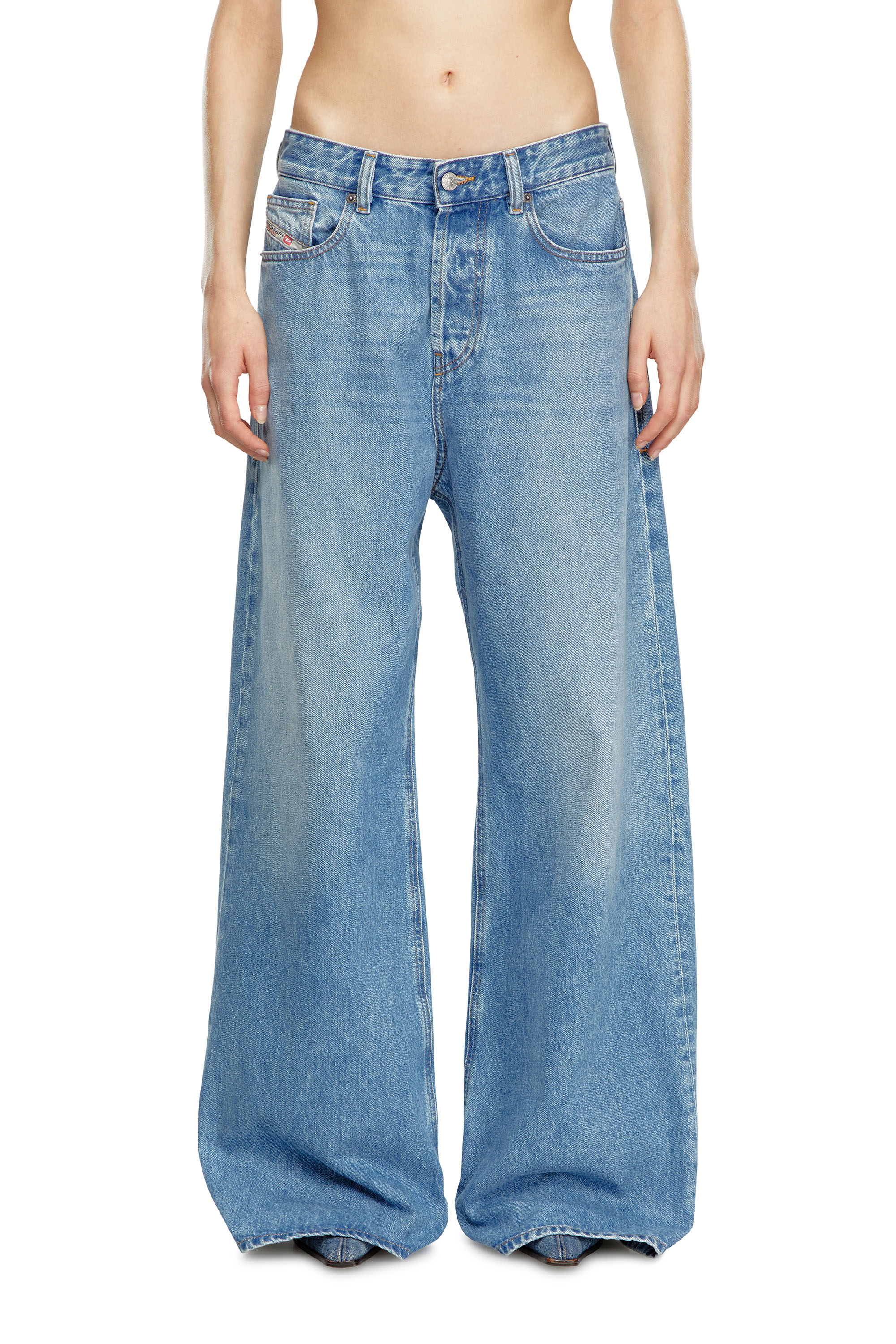 Diesel - Female Straight Jeans 1996 D-Sire 09I29, Light Blue - Image 1
