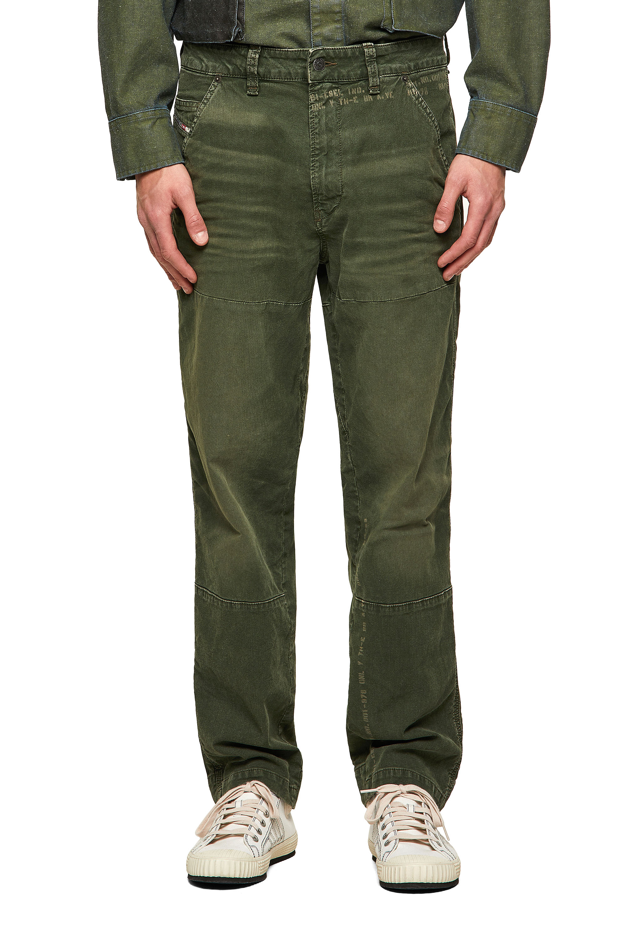 Diesel - D-Azerr JoggJeans® 069WH Straight, Military Green - Image 1