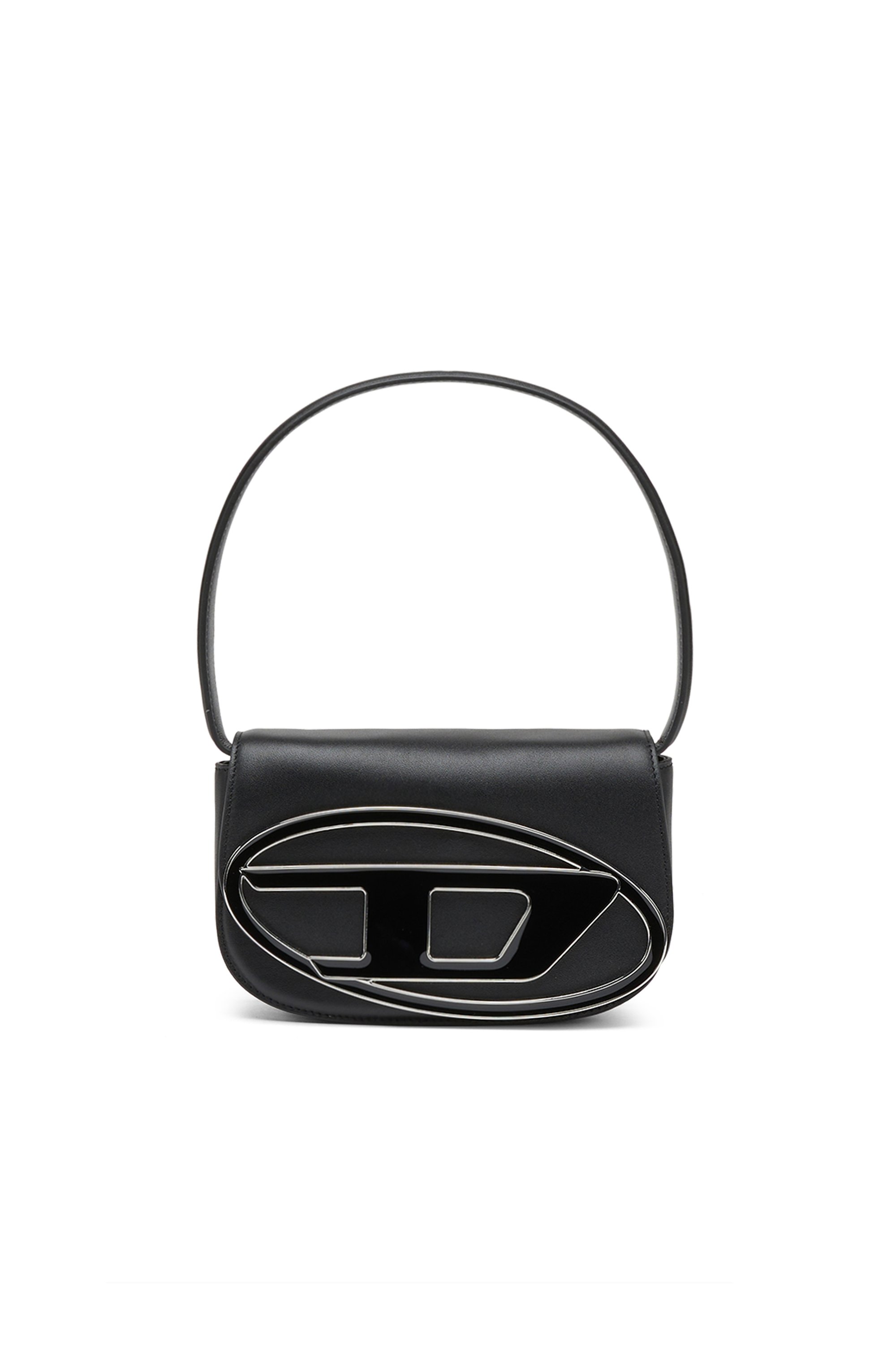 Diesel - 1DR, 1DR-Sac iconique à bandoulière en cuir nappa Femme in Noir - 1