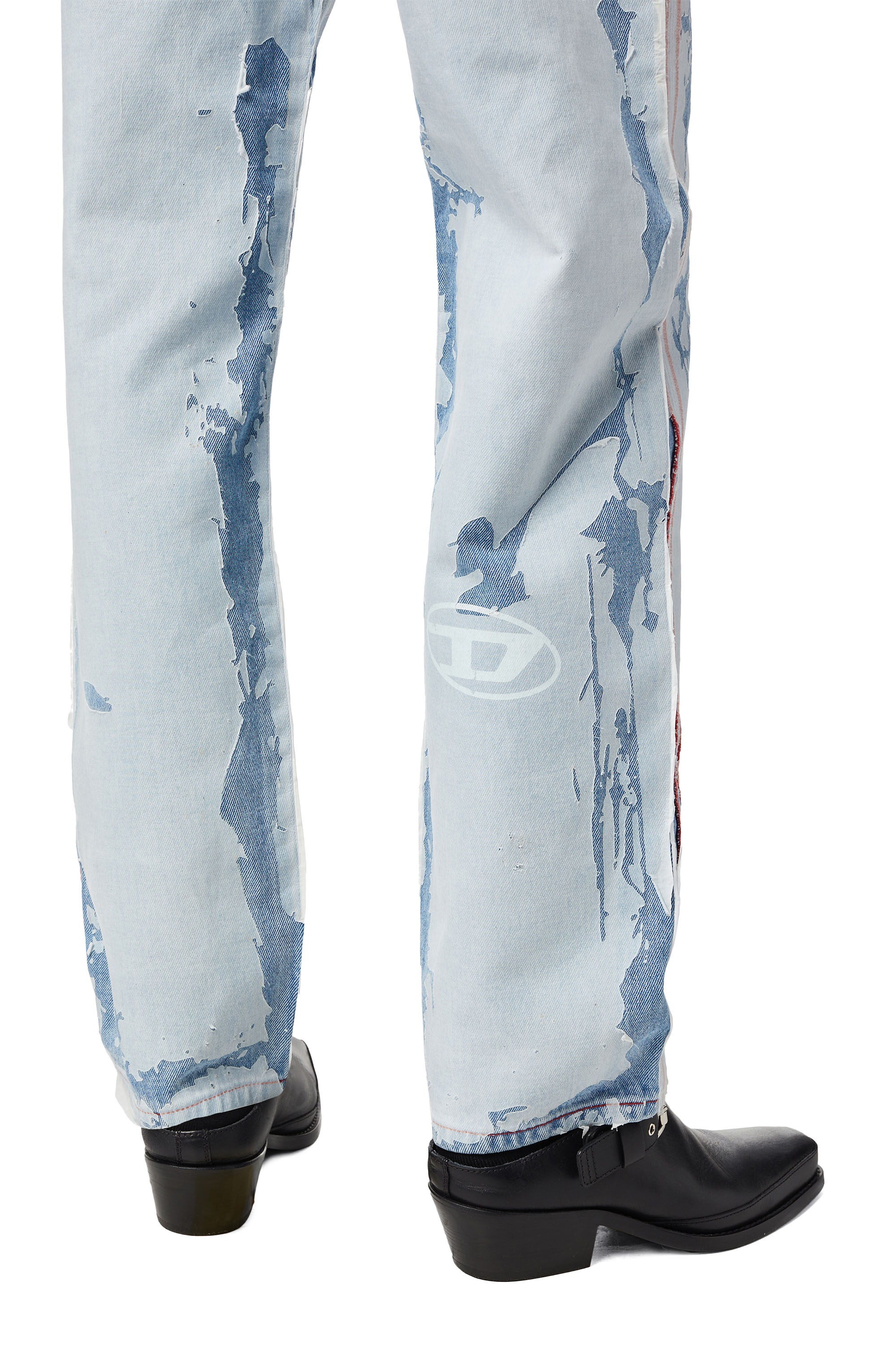 Diesel - 2010 007B6 Straight Jeans, Bleu Clair - Image 7