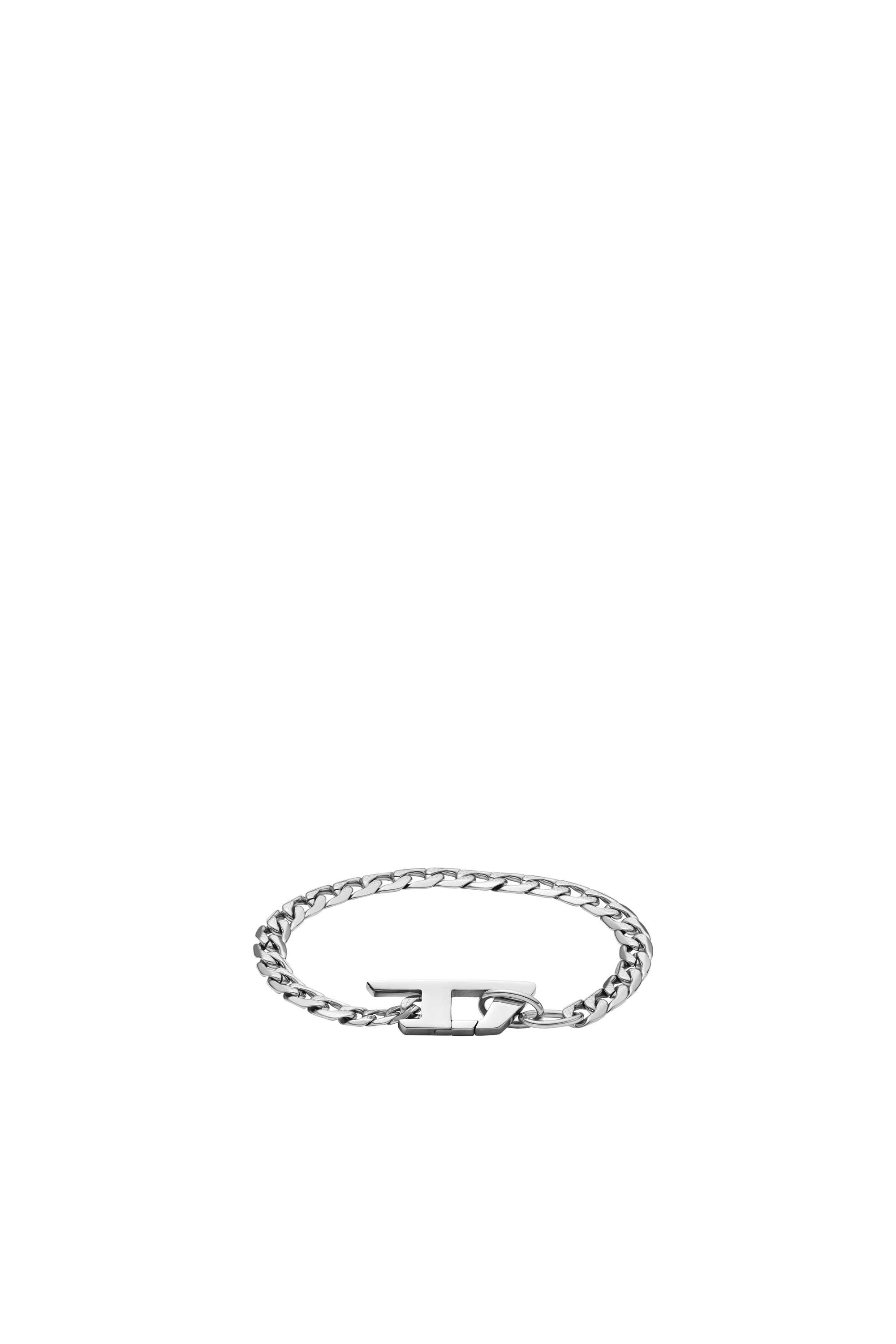 Diesel - DX1496, Bracelet chaîne en acier inoxydable Mixte in Gris argenté - 1