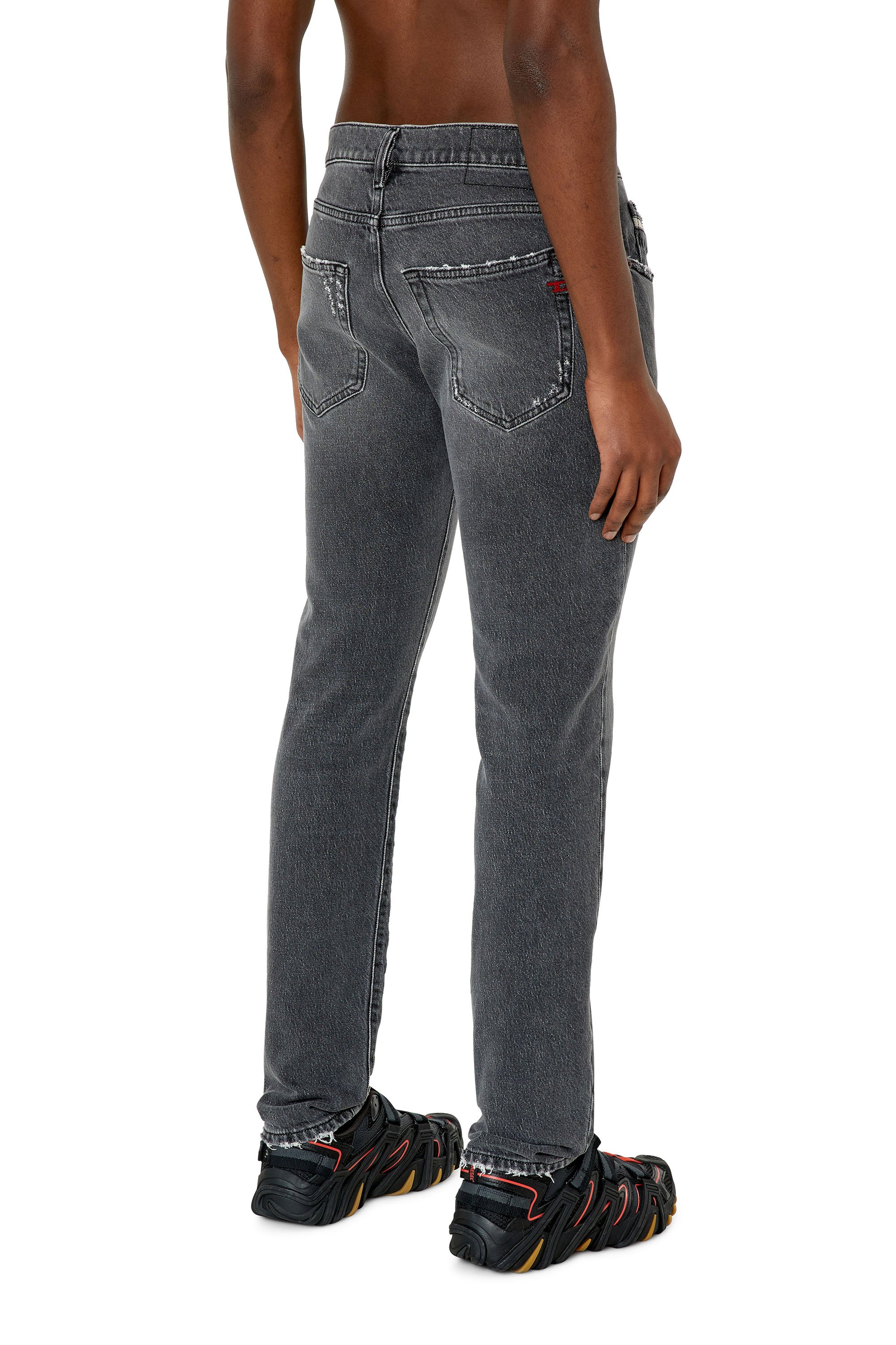 Diesel - Slim Jeans 2019 D-Strukt 09E75, Black/Dark Grey - Image 4