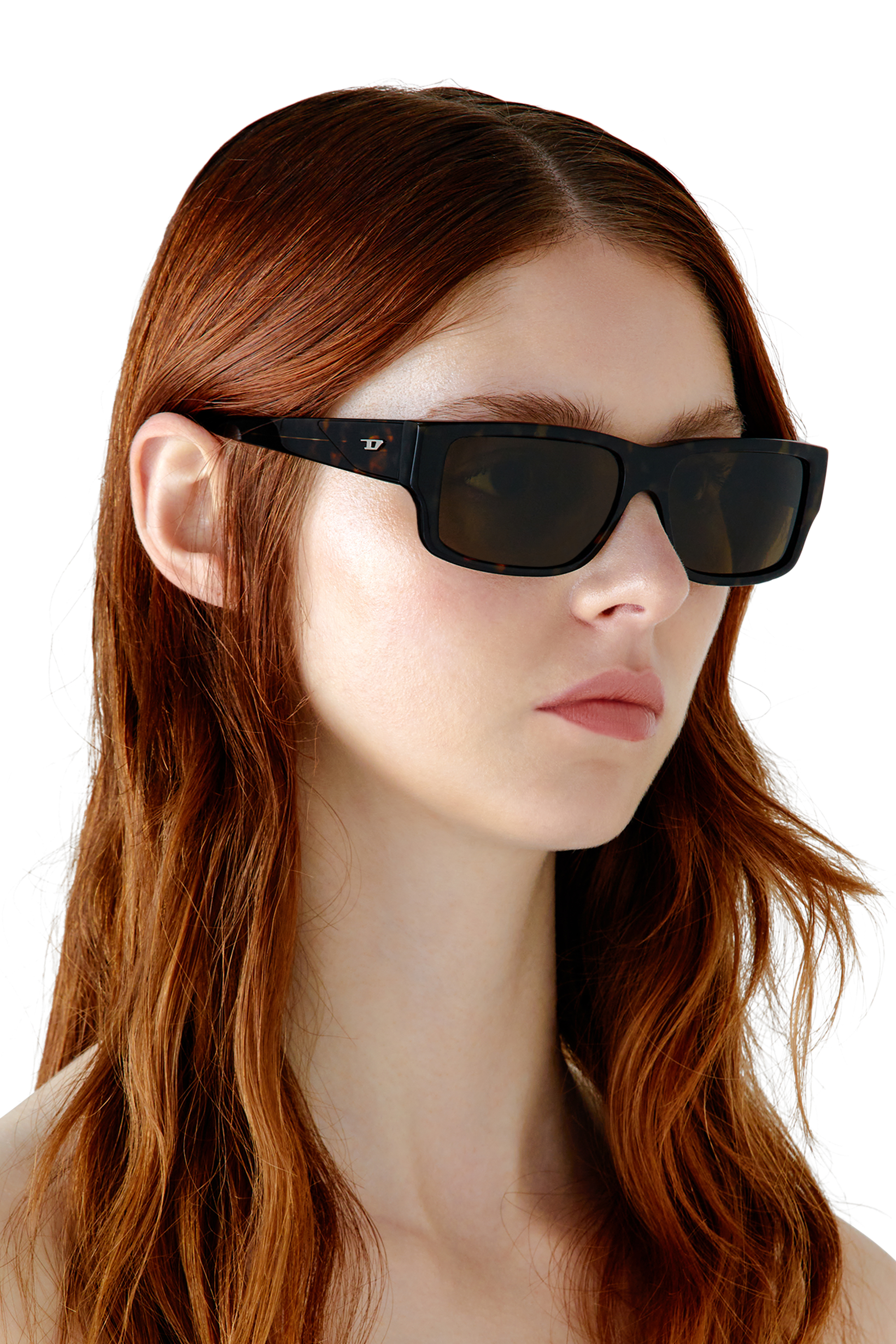 Diesel - 0DL2003, Male Rectangle sunglasses in Brown - Image 6
