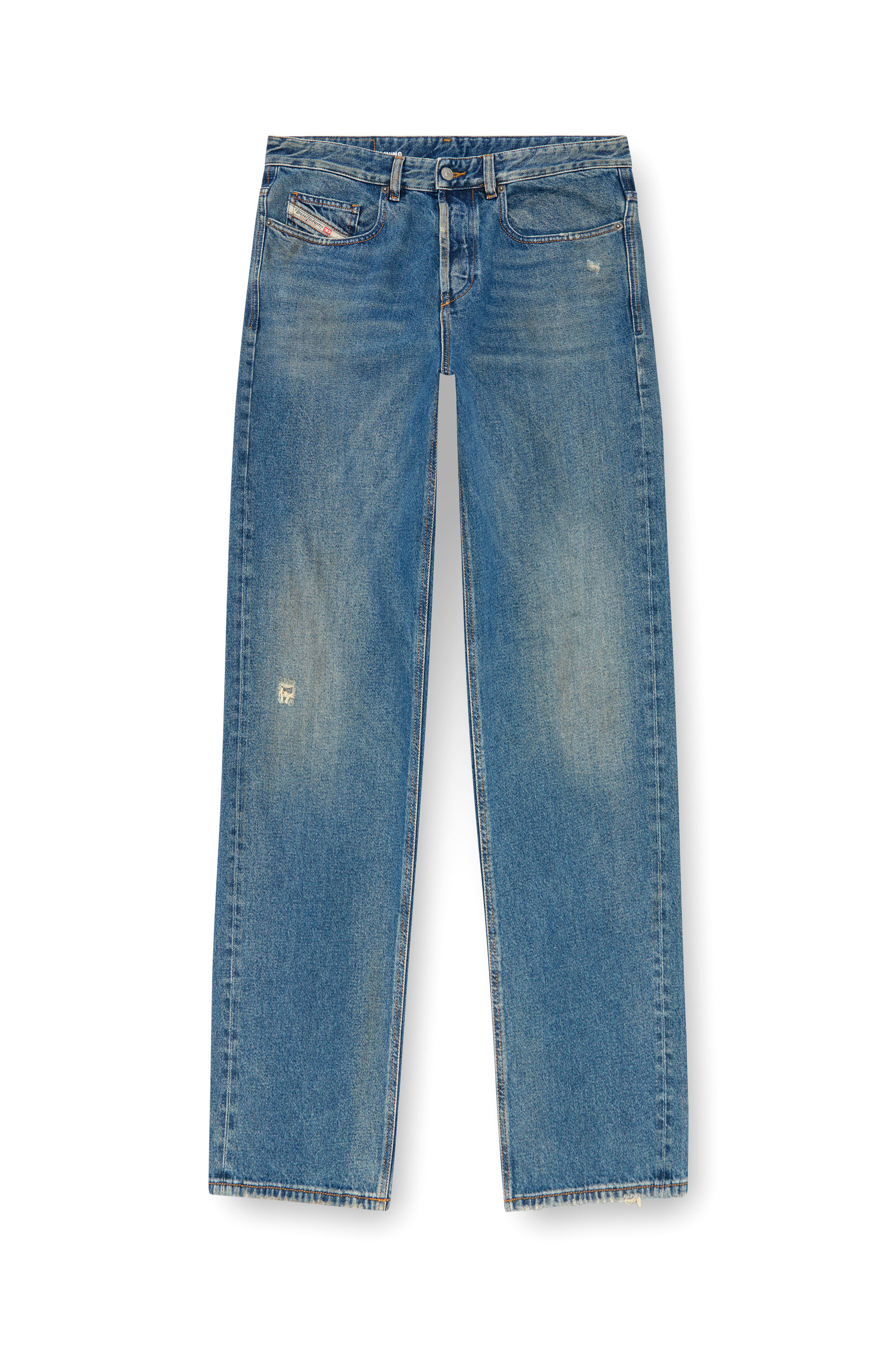 Diesel - Relaxed Jeans 2001 D-Macro 09J79 Homme, Bleu moyen - Image 5