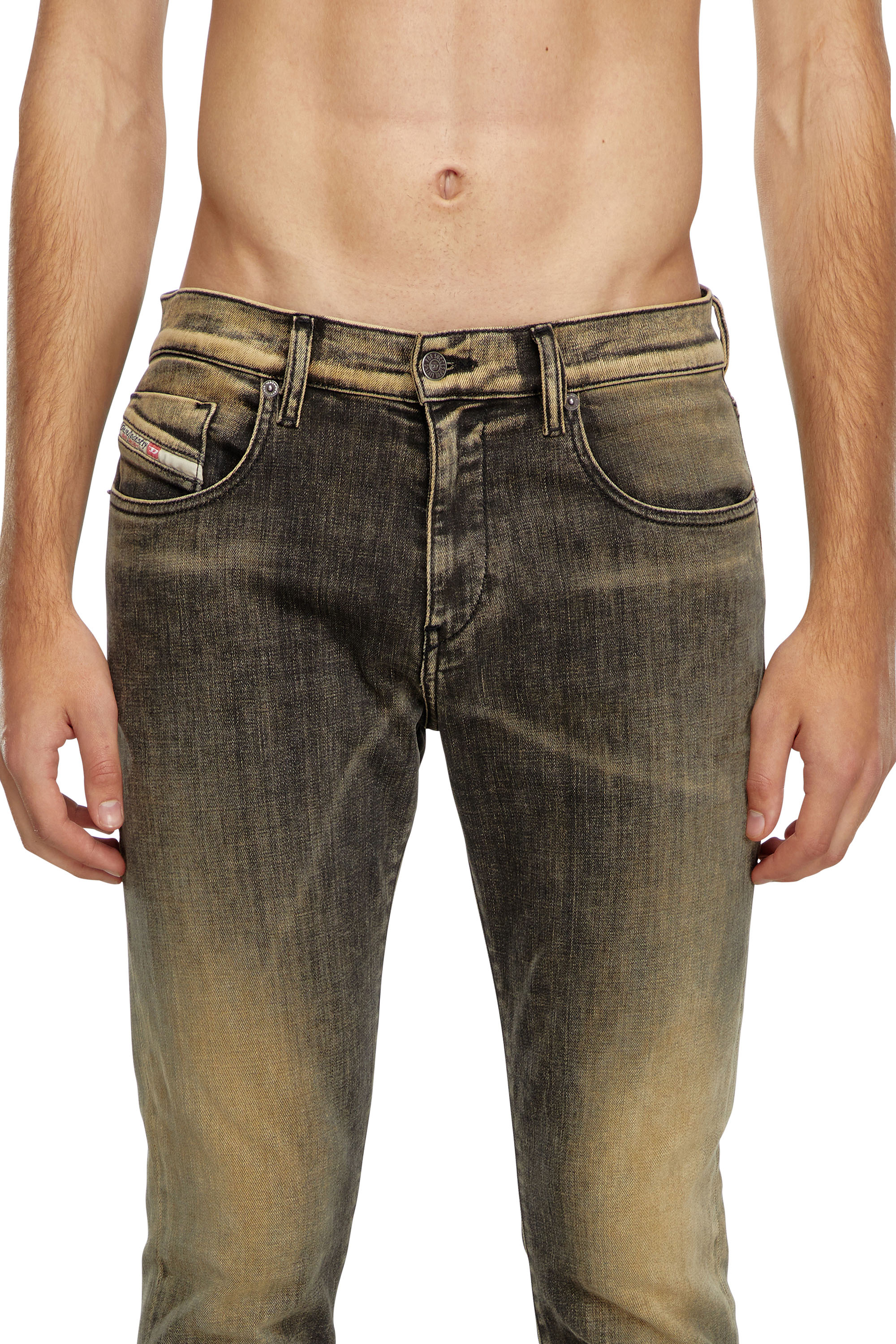 Diesel - Male Slim Jeans 2019 D-Strukt 09J48, Black/Beige - Image 5