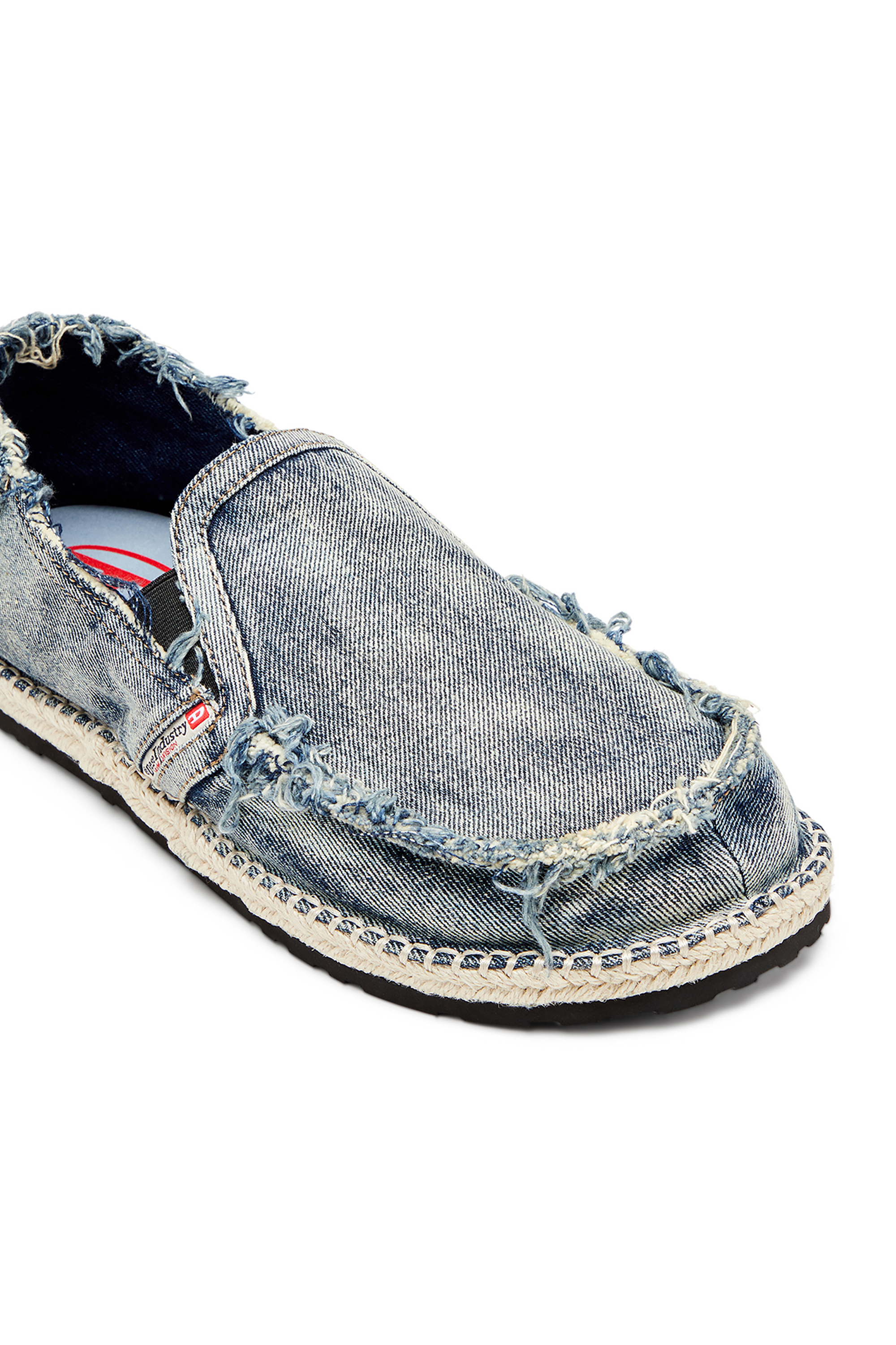 Diesel - D-LUKAS ESP, Male's Espadrille loafers in distressed denim in Light Blue - 6