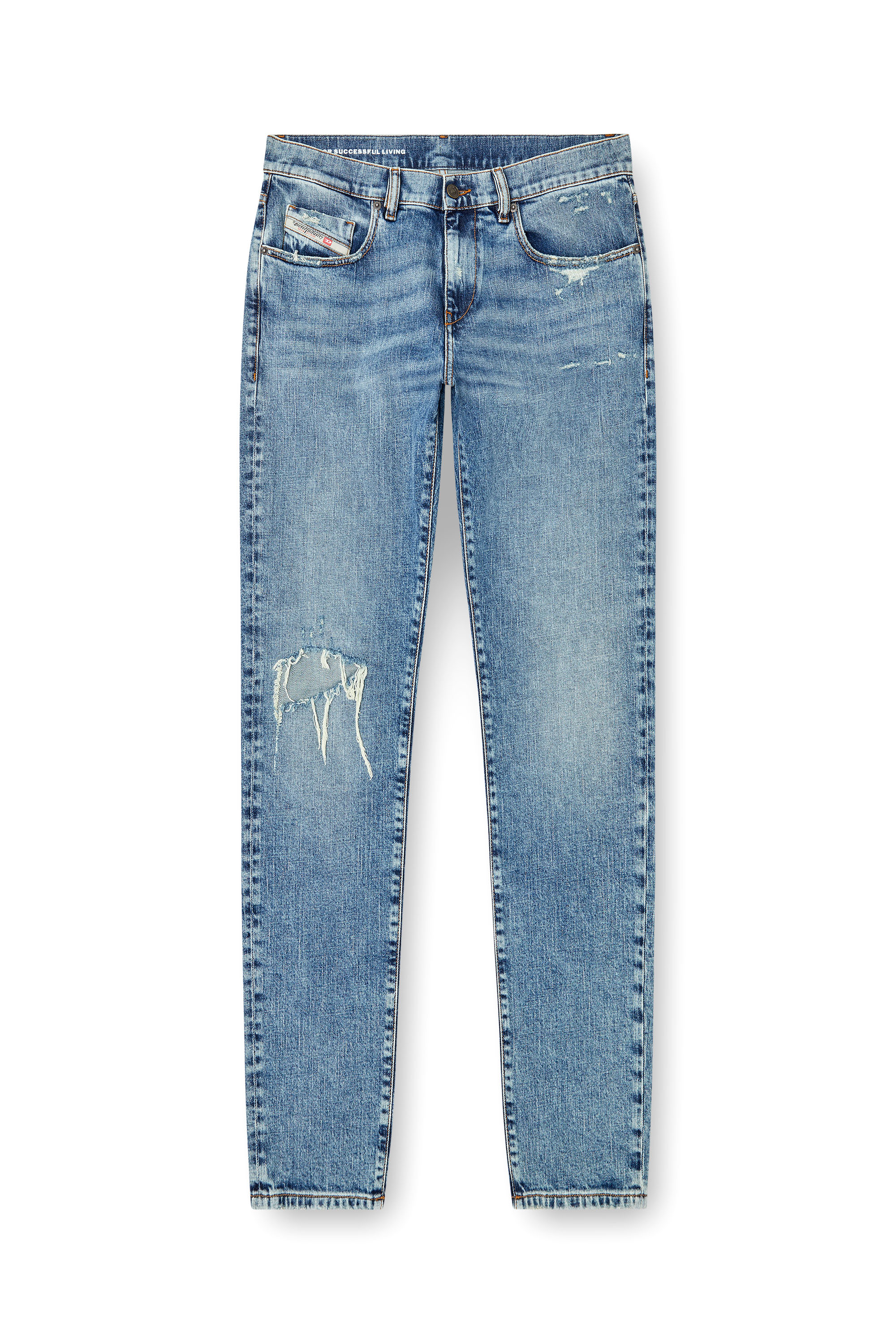 Diesel - Male's Slim Jeans 2019 D-Strukt 09L34, Light Blue - 3