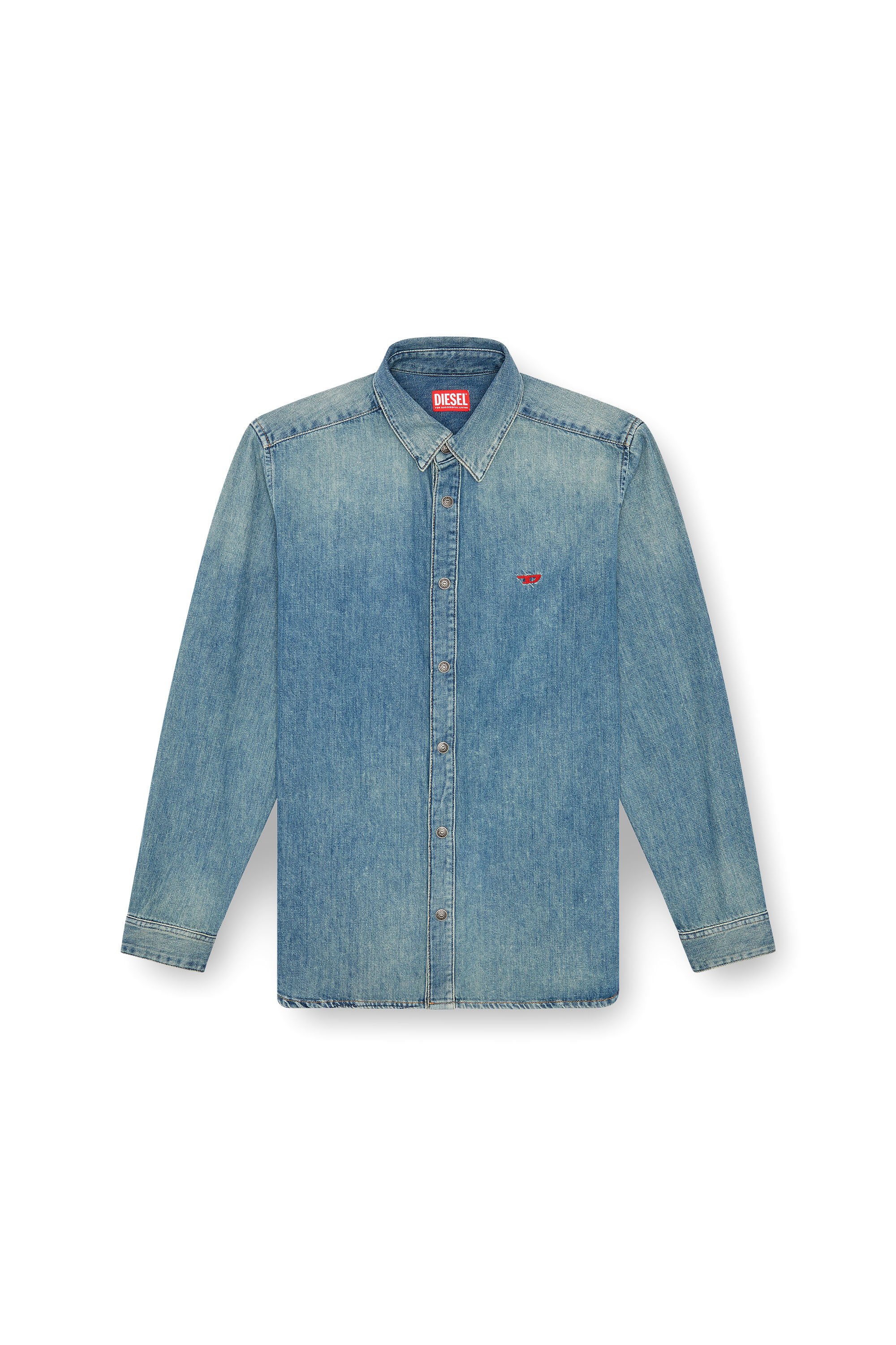 Diesel - D-SIMPLY, Male's Shirt in denim in Light Blue - 5