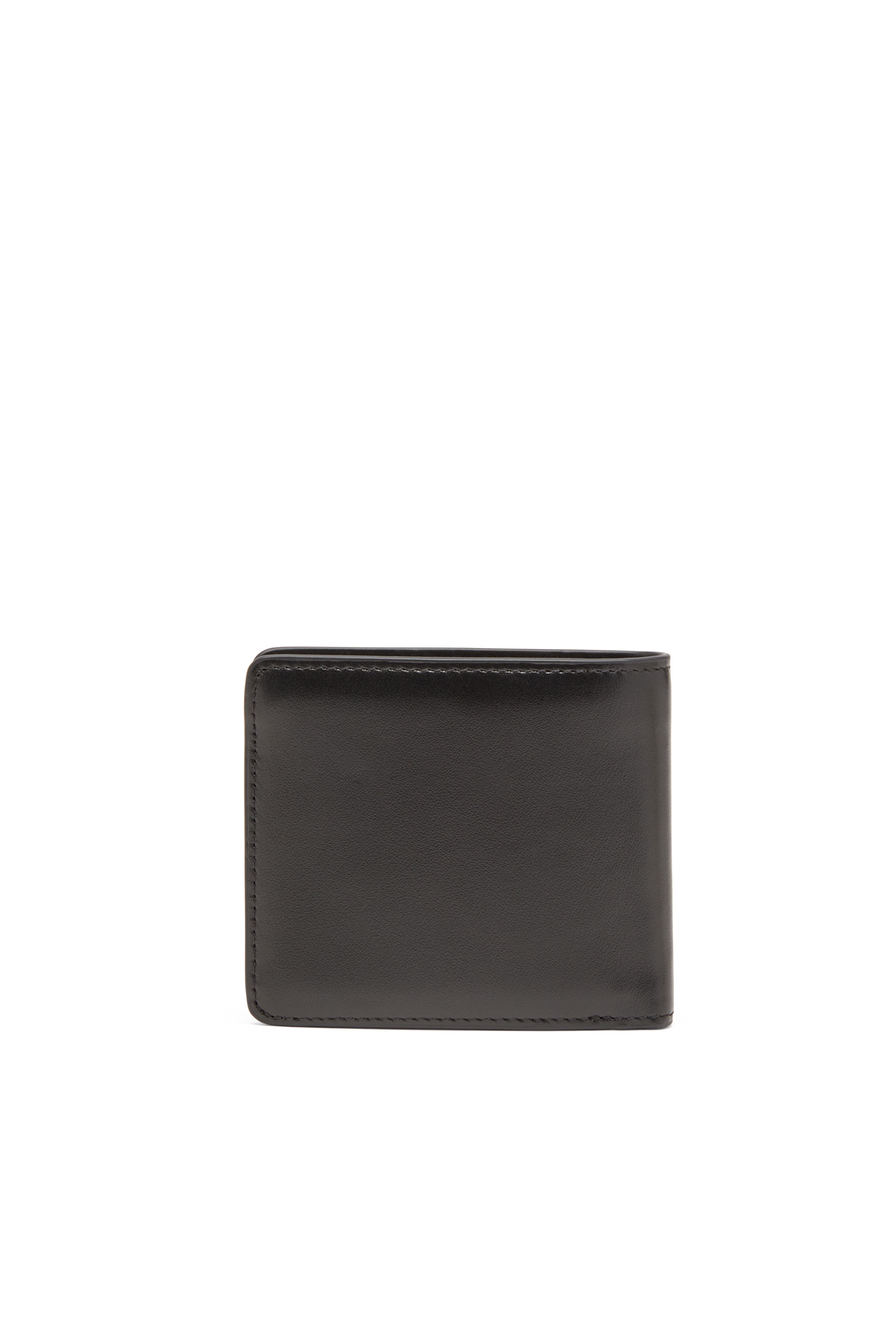 Diesel - HOLI-D BI FOLD COIN S 3D, Unisex's Bi-fold wallet in leather in Black - 3