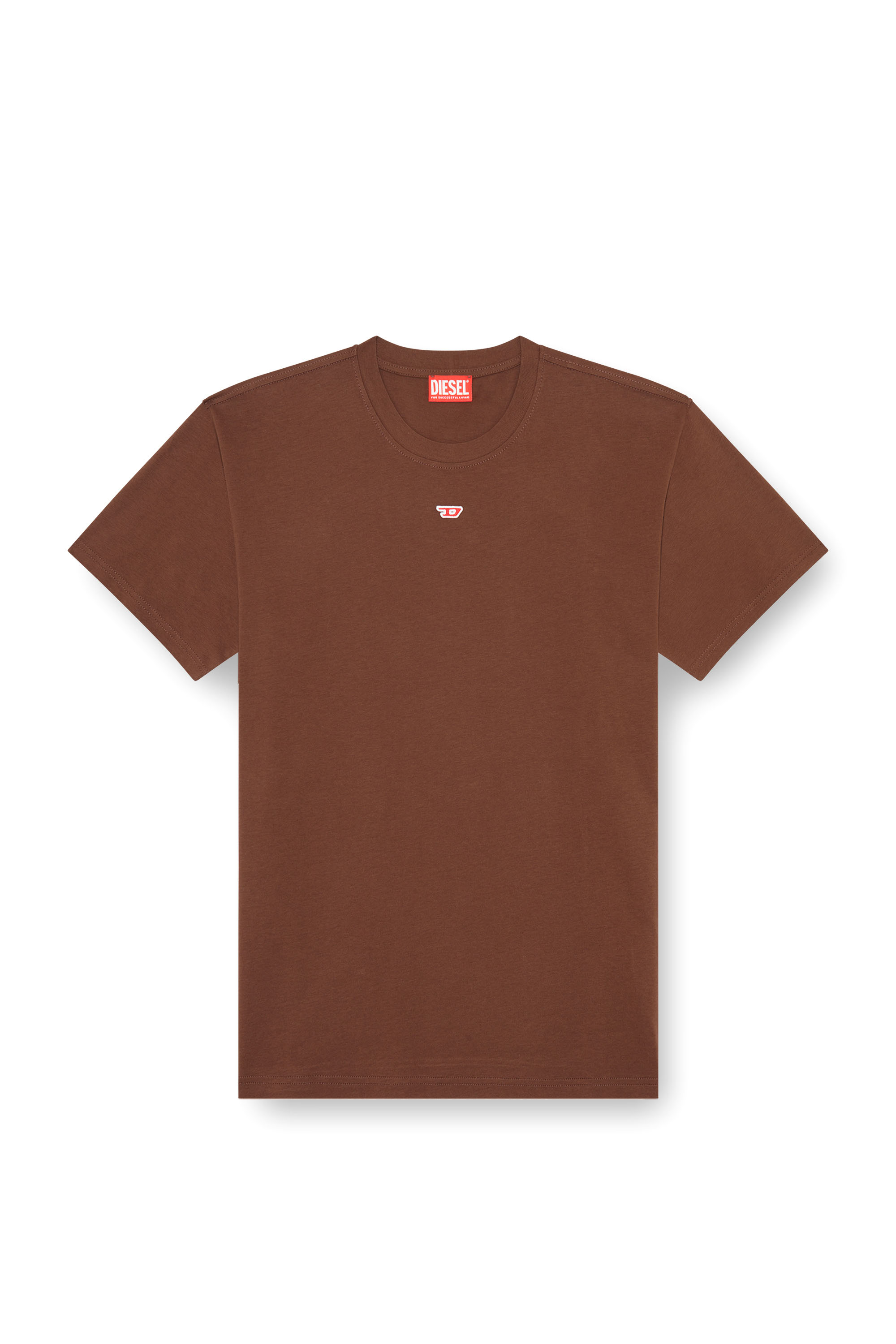 Diesel - T-BOXT-D, T-shirt avec empiècement D brodé Mixte in Marron - 6